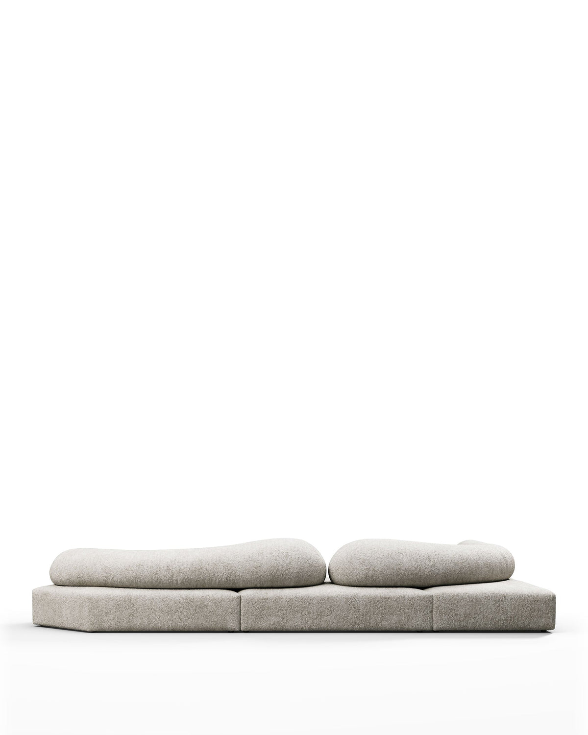 Rockscape 04™ left-corner sofa | dove chenille - left corner sectional / textured - sectionals 04 | madorne