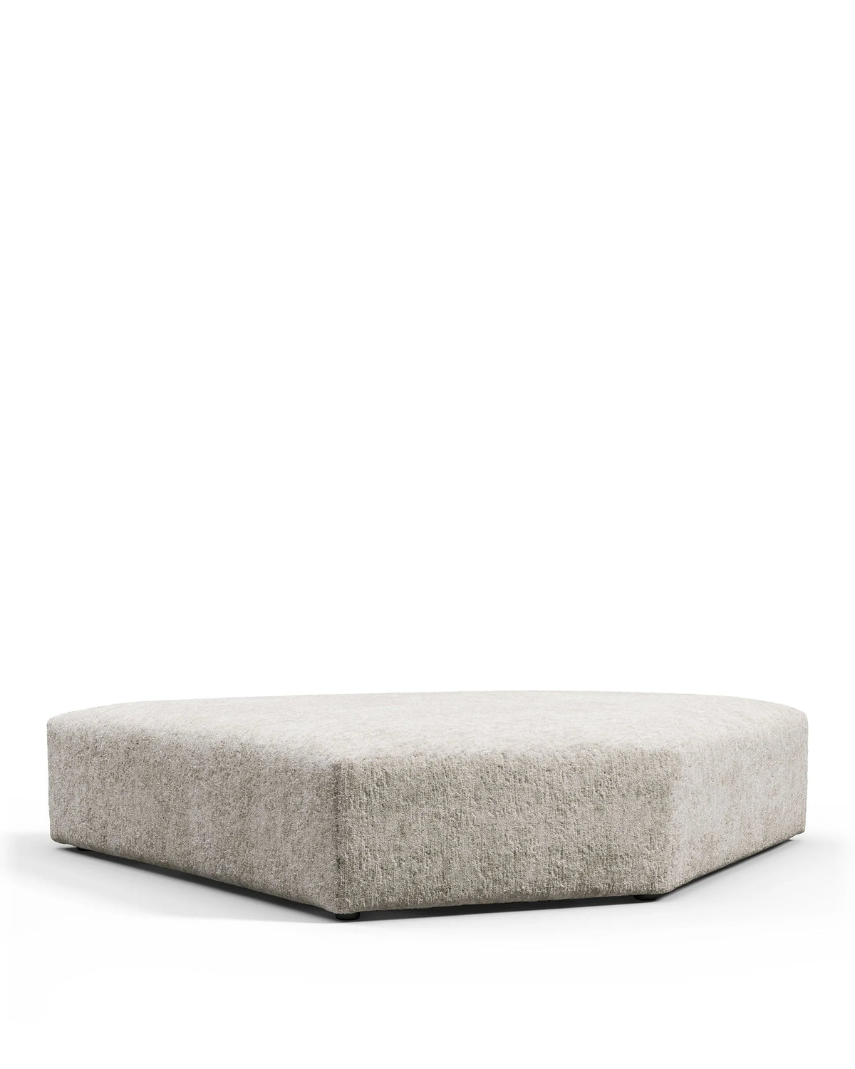 Rockscape 04™ module seat section 3 | soft textured chenille - dove - modules 04 | designer modular sofa el...