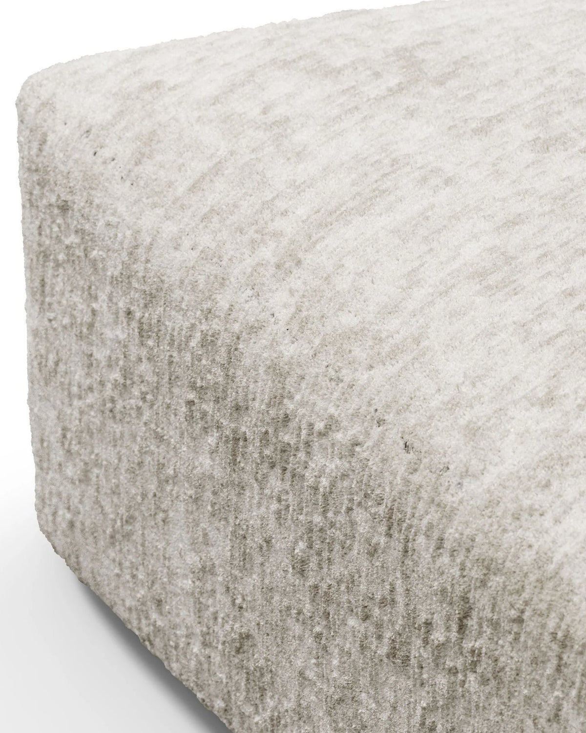 Rockscape 04™ module seat section 3 | soft textured chenille - dove - modules 04 | designer modular sofa el...