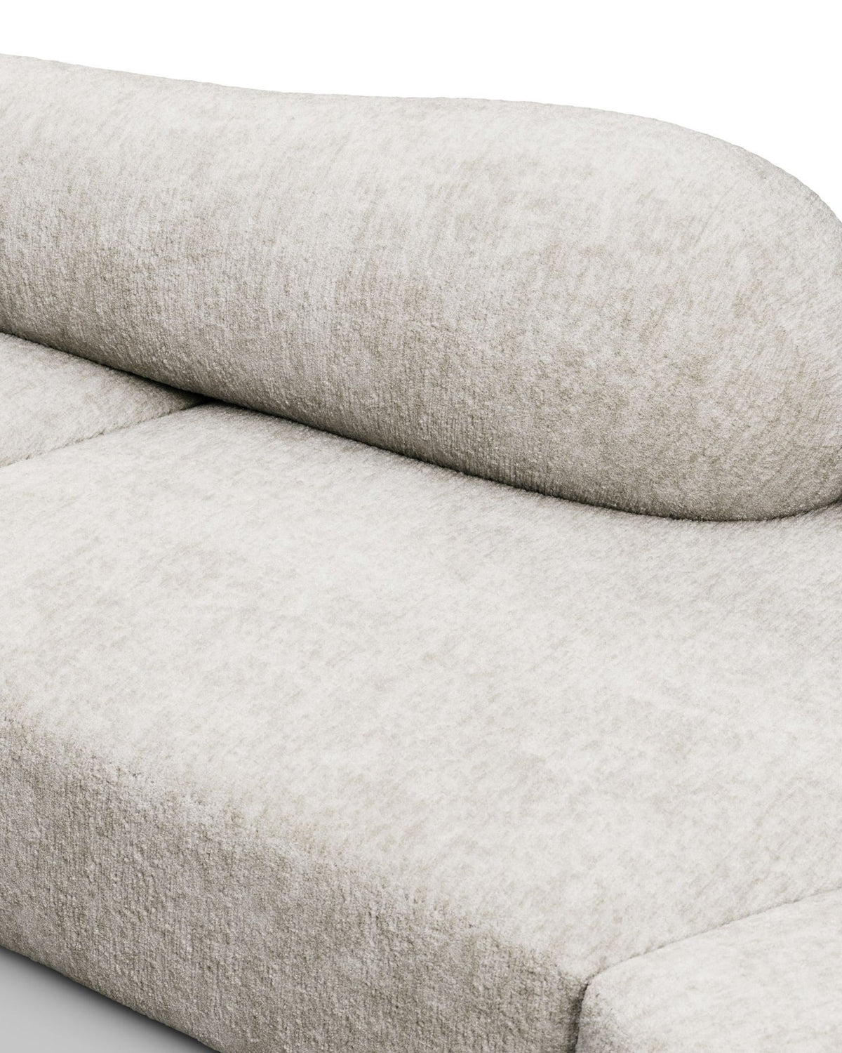 Rockscape 04™ right-corner sofa | dove chenille - right corner sectional / textured - sectionals 04 | madorne