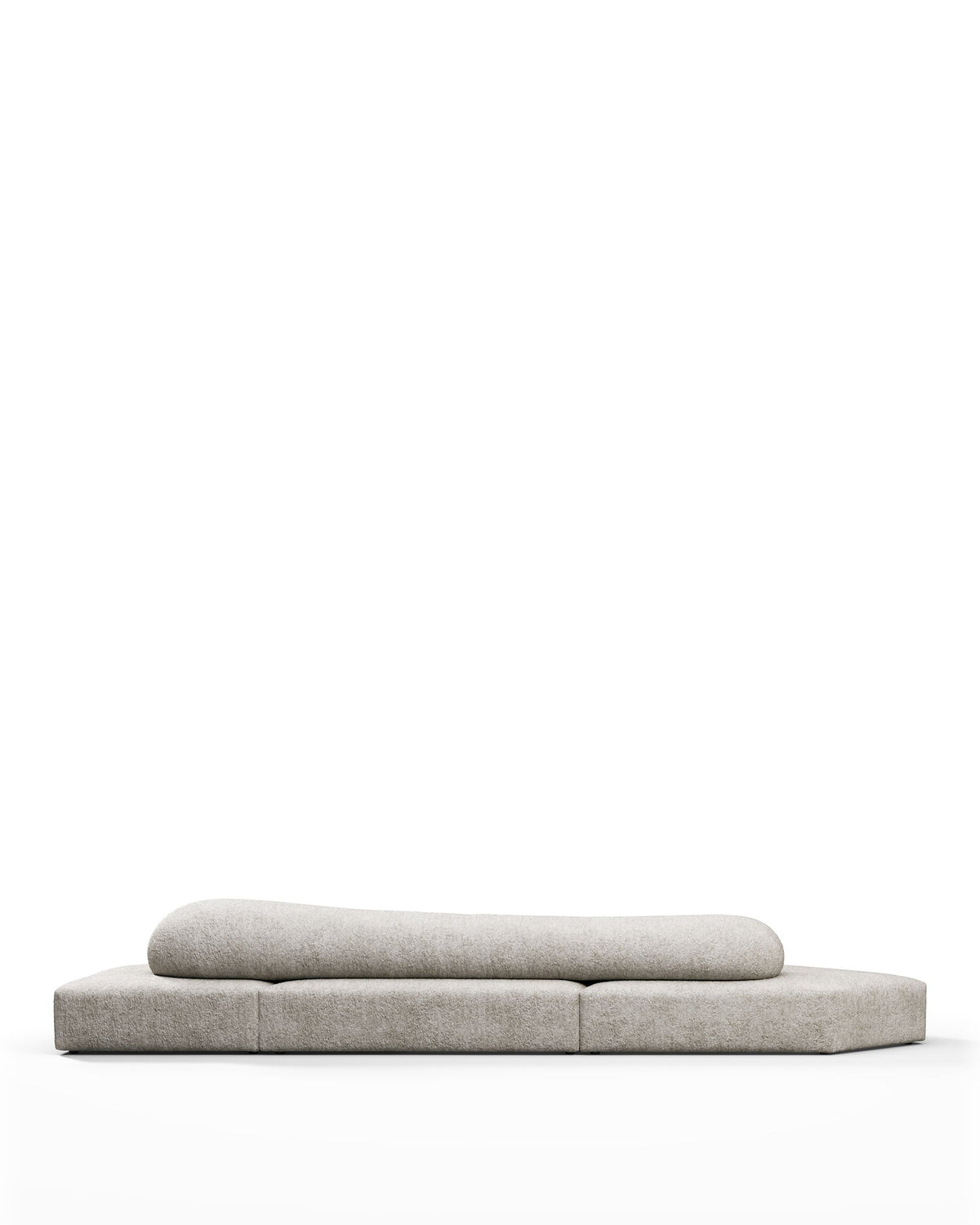 Rockscape 04™ right three-seater sofa | dove chenille - three seater, textured - 3 seaters 04 | designer s...