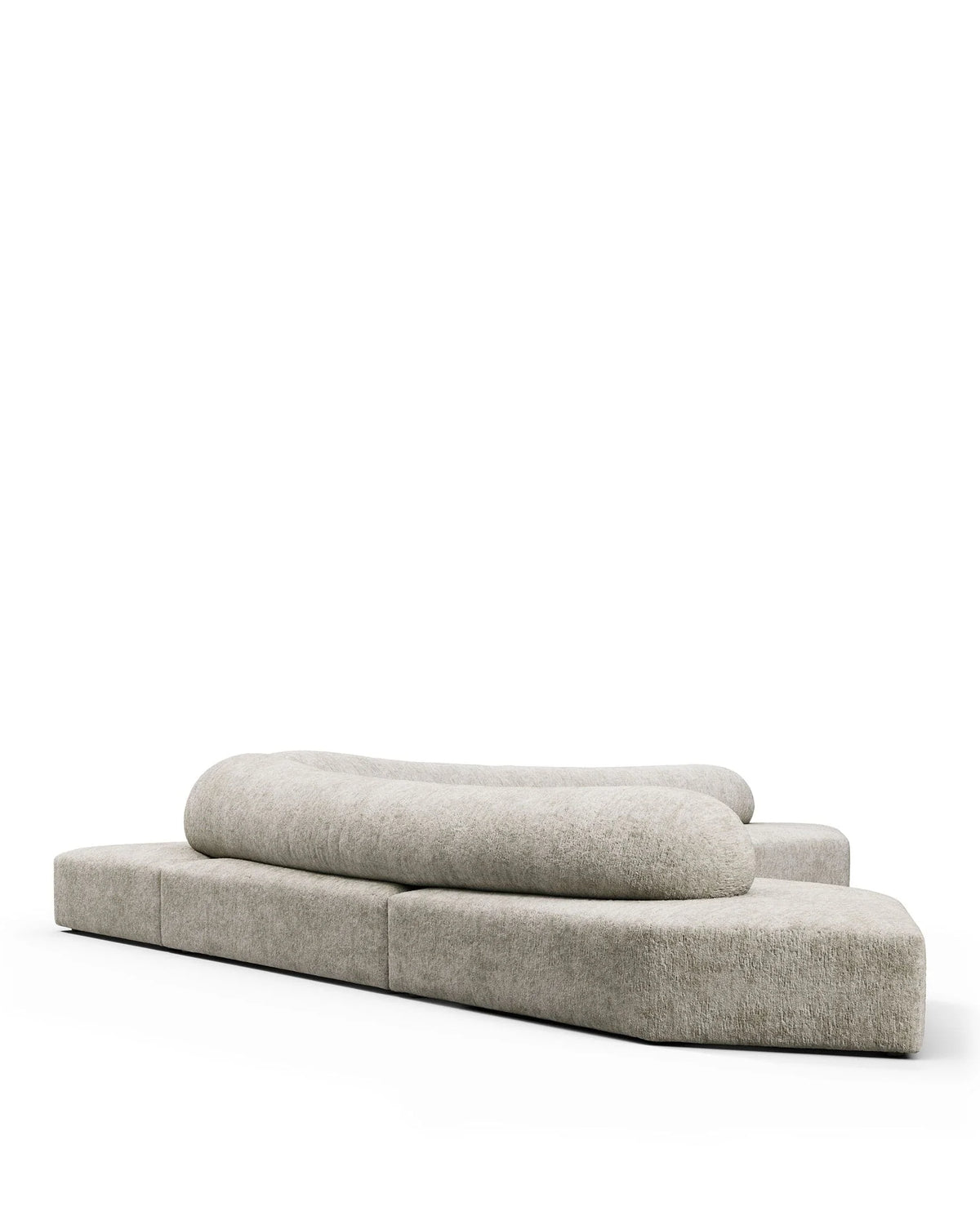 Rockscape 04™ sofa large corner | dove textured chenille - sectional / sectionals 04 | madorne