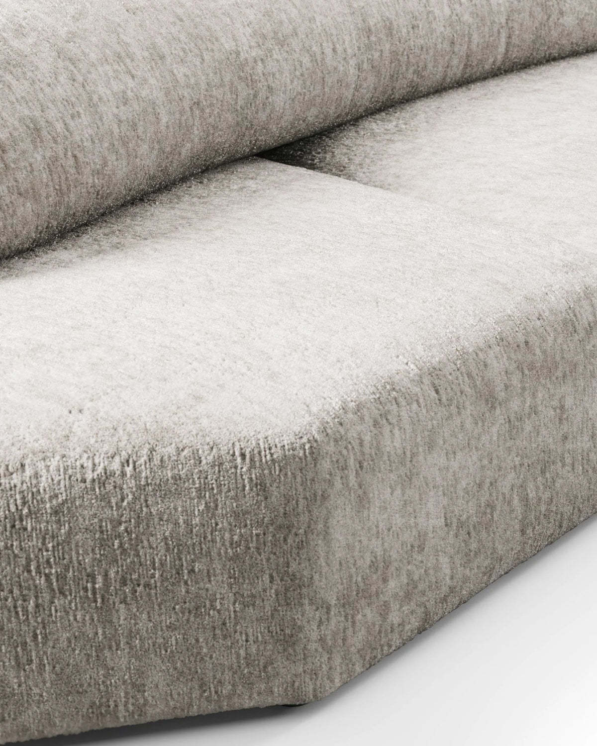 Rockscape 04™ sofa large corner | dove textured chenille - sectional / sectionals 04 | madorne