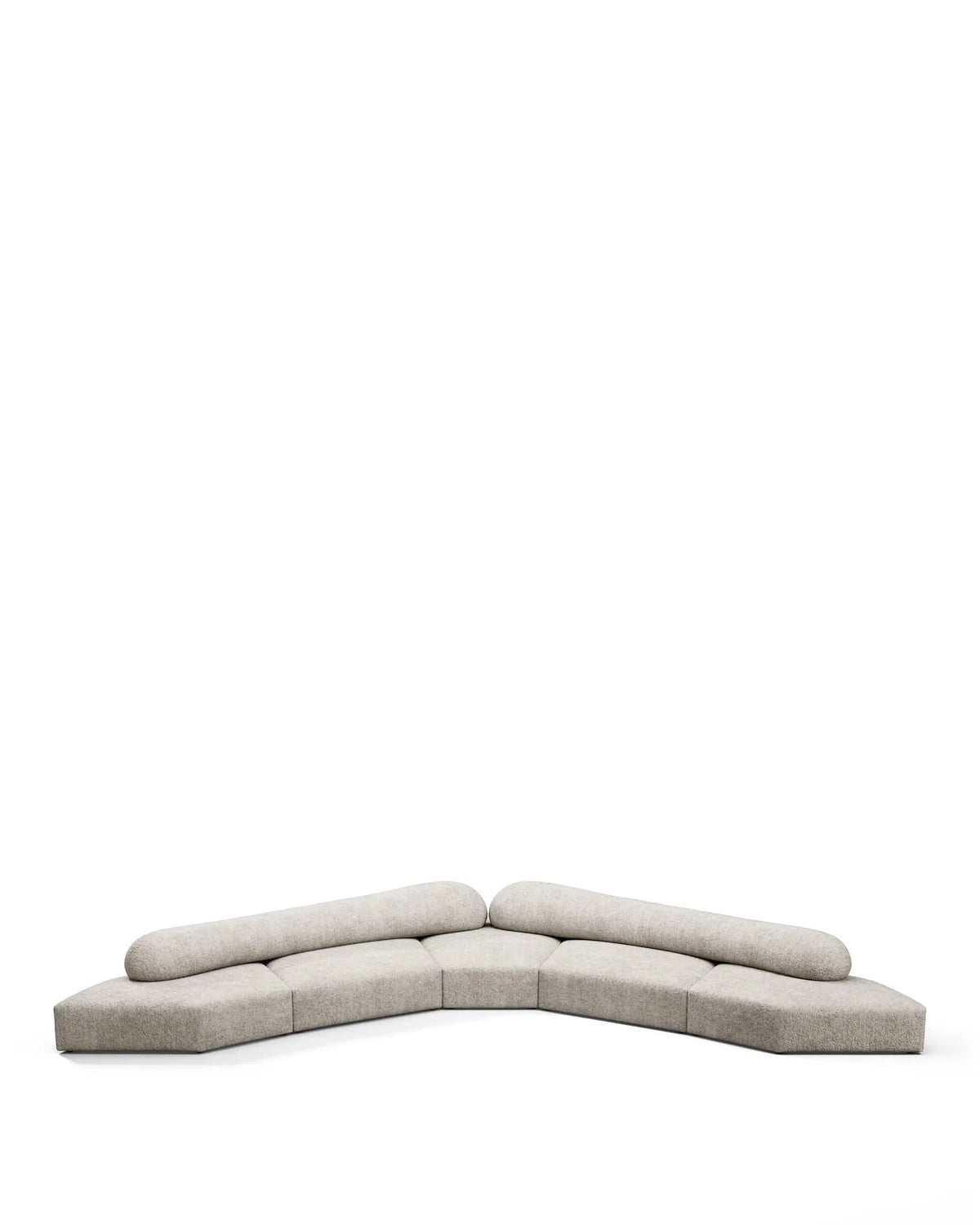 Rockscape 04™ sofa large corner | dove textured chenille - sectional / sectionals 04 | madorne
