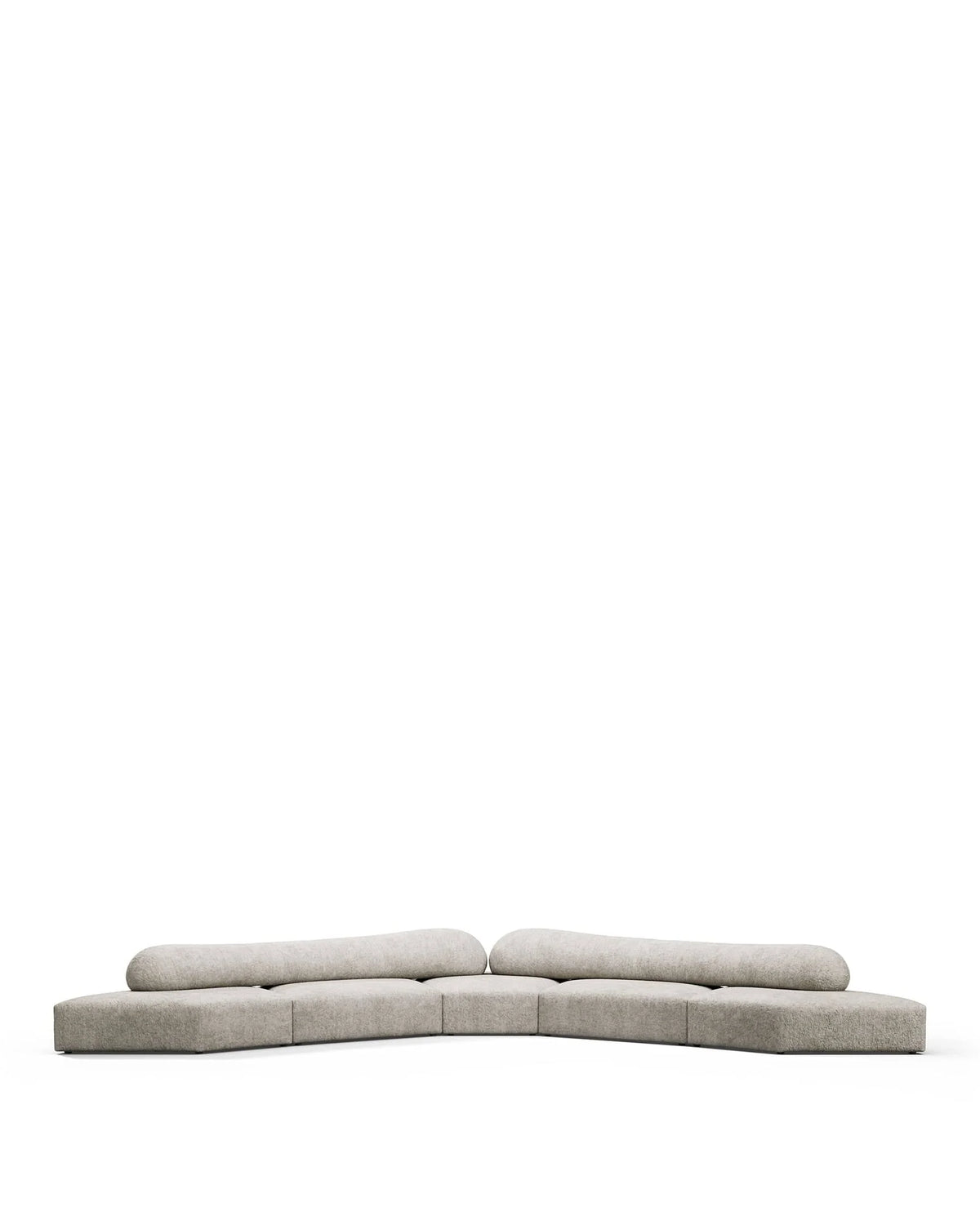 Rockscape 04™ sofa large corner | dove textured chenille - sectional / sectionals 04 | madorne