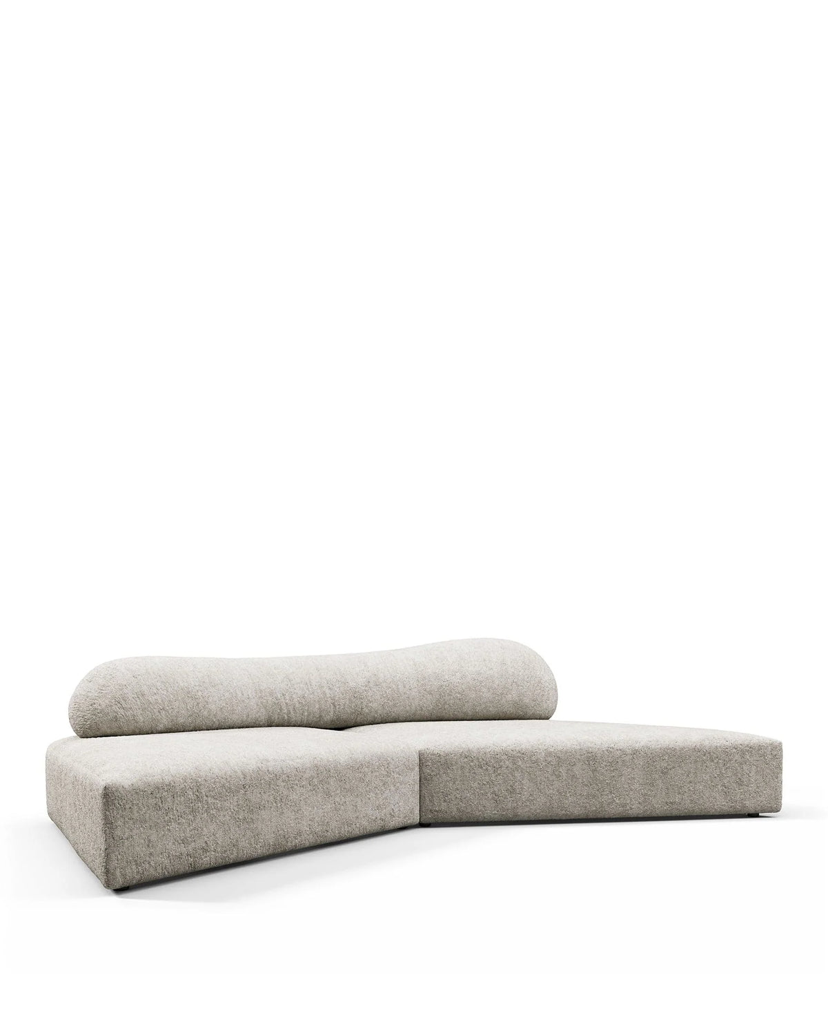 Rockscape 04™ sofa small | dove textured chenille - sectional / sectionals 04 | madorne
