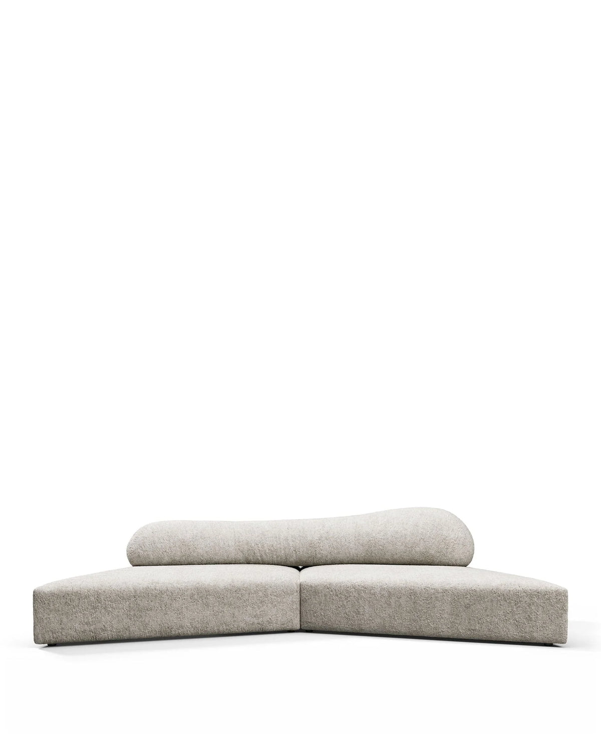 Rockscape 04™ sofa small | dove textured chenille - sectional / sectionals 04 | madorne