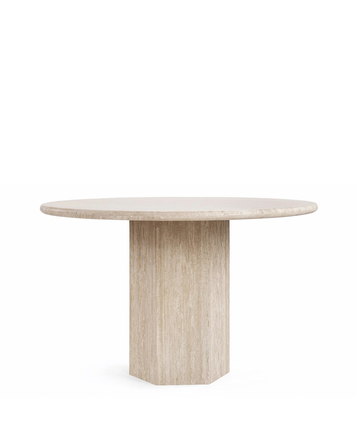 Sagan 47™ concrete dining table | stone-effect finish - travertine textured - tables 47 | madorne