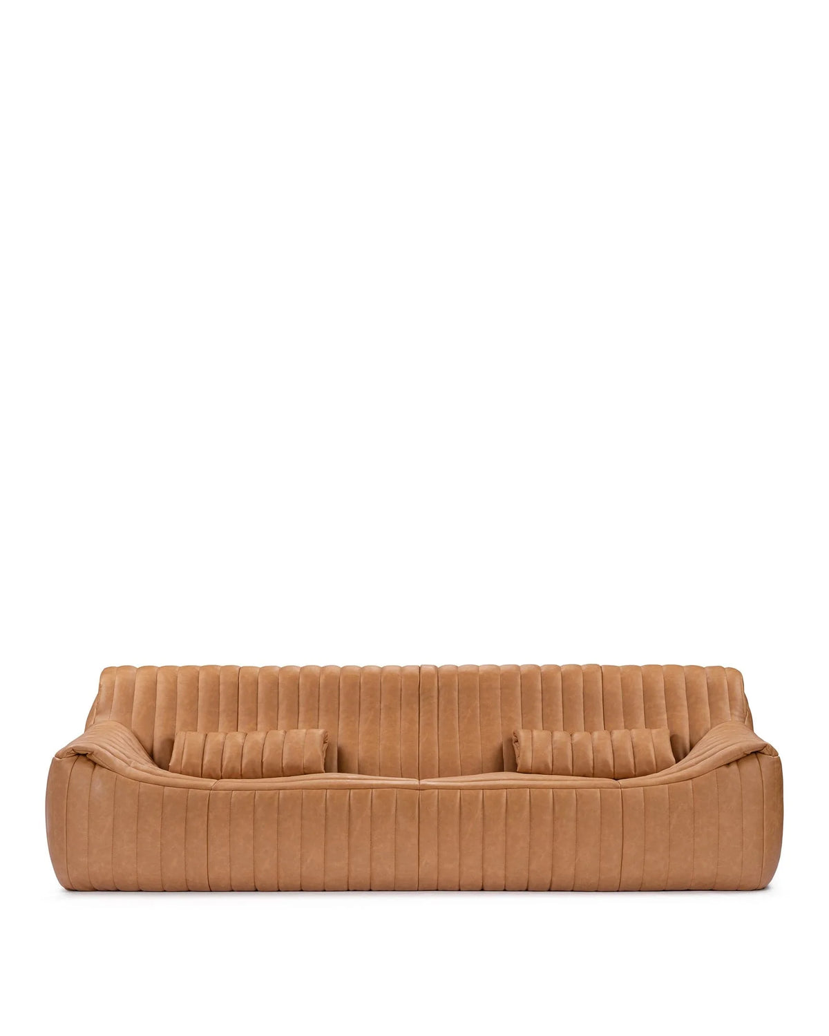 Sander 76™ three seater sofa | tan vegan leather - 3 seaters 76 inspired by sandra three-seater