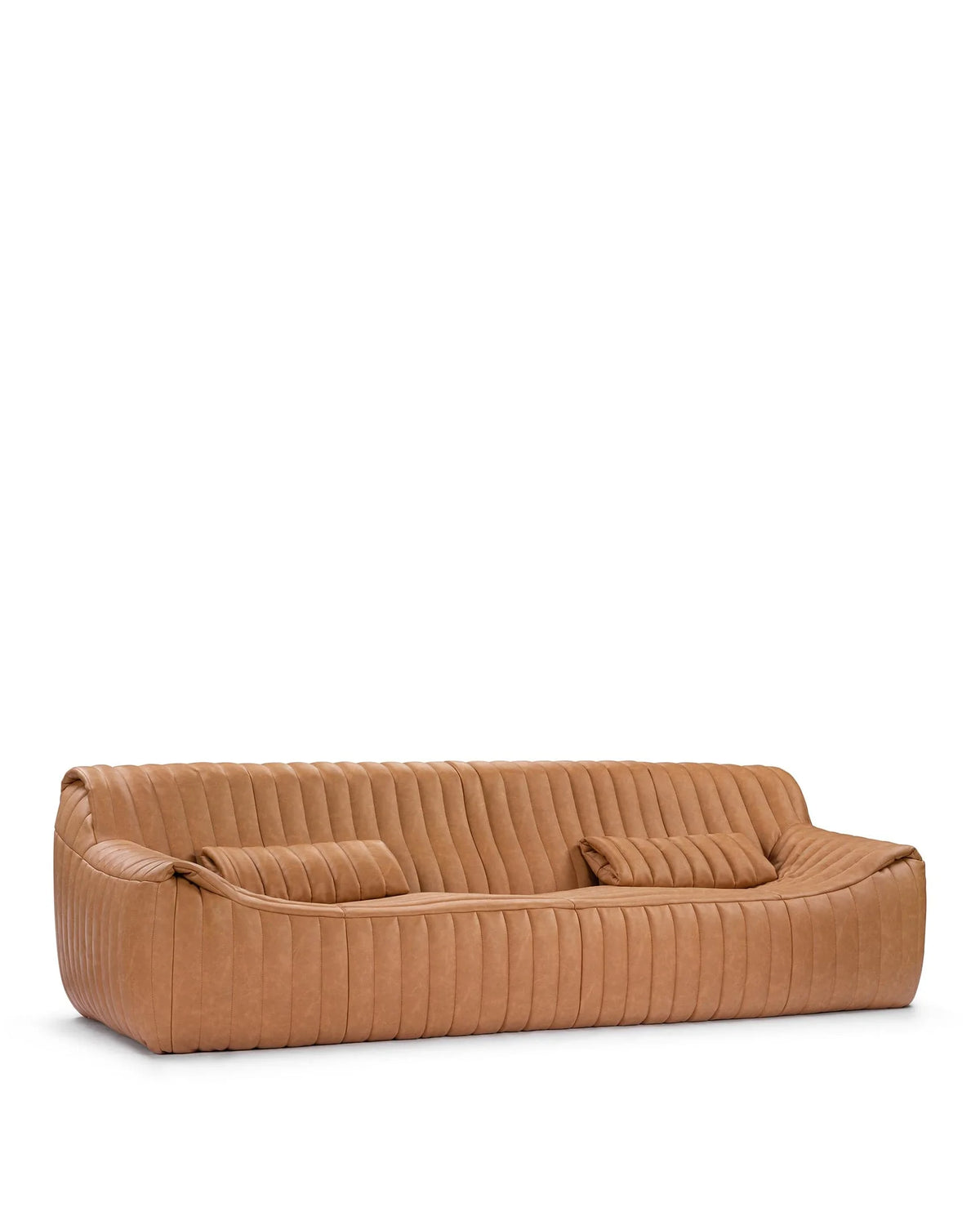 Sander 76™ three seater sofa | tan vegan leather - 3 seaters 76 inspired by sandra three-seater