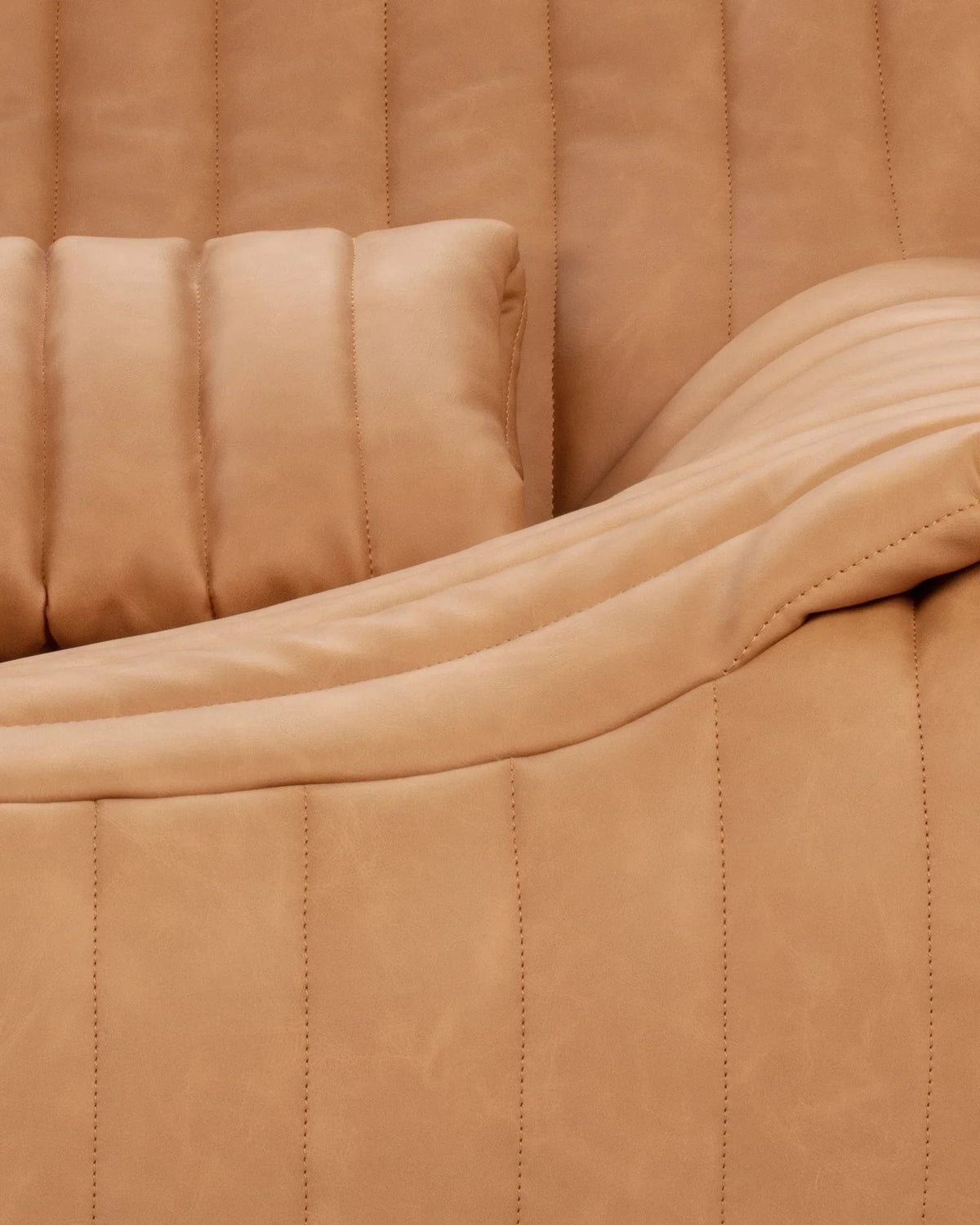 Sander 76™ two seater sofa | tan vegan leather - 2 seaters 76 inspired by sandra two-seater | madorne