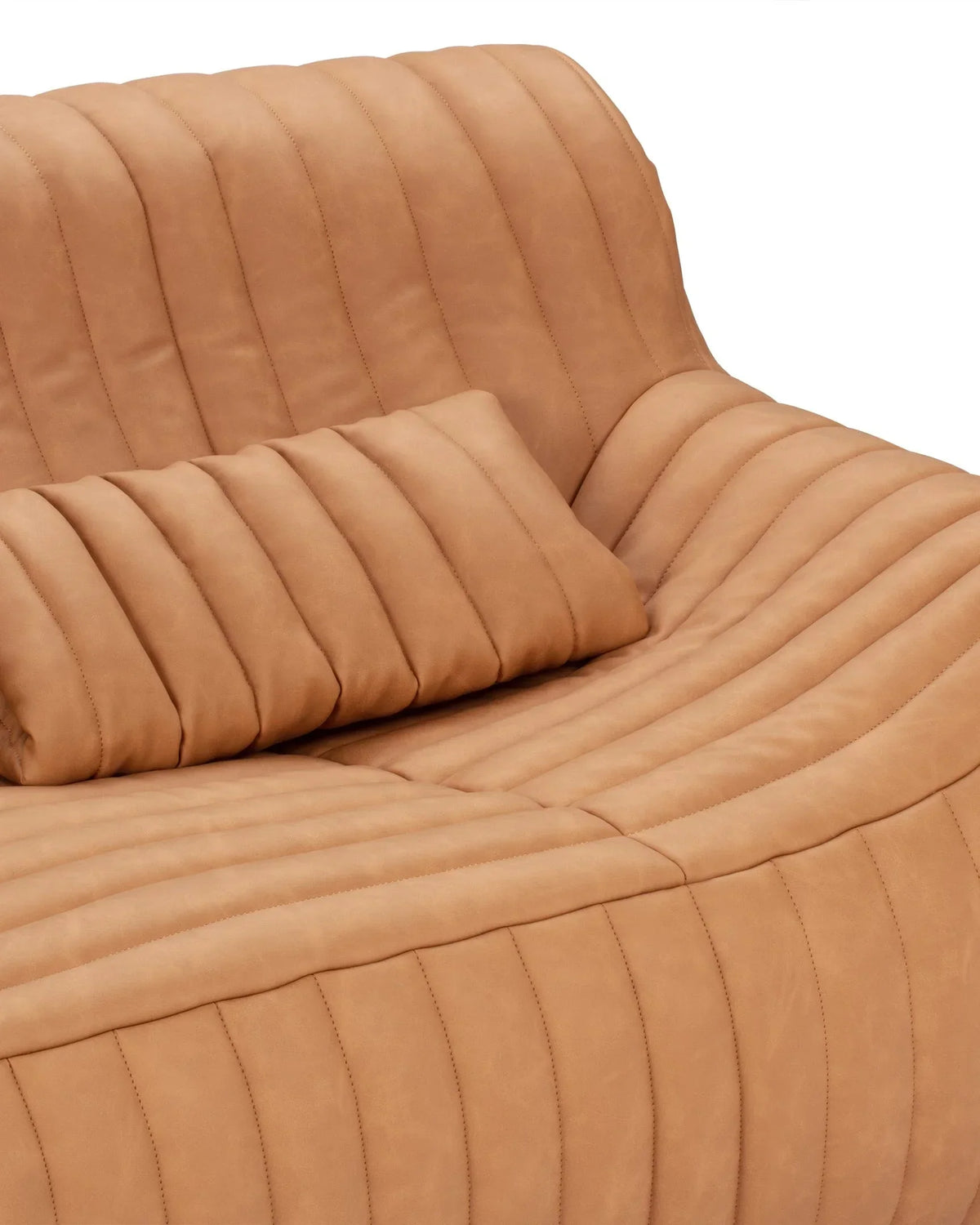 Sander 76™ two seater sofa | tan vegan leather - 2 seaters 76 inspired by sandra two-seater | madorne