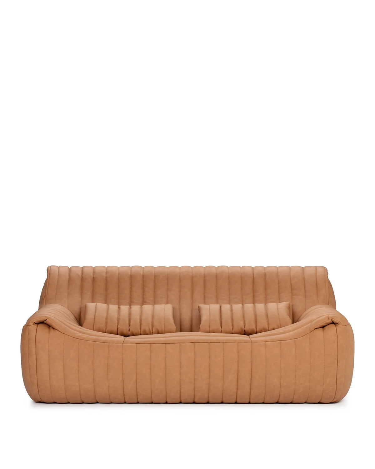 Sander 76™ two seater sofa | tan vegan leather - 2 seaters 76 inspired by sandra two-seater | madorne