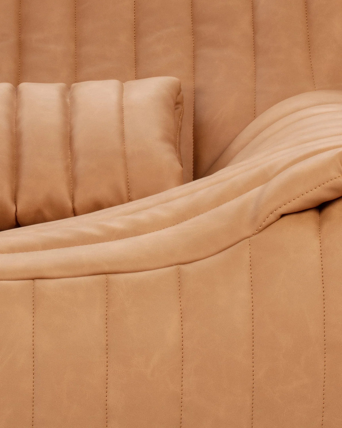 Sander 76™ two seater sofa | tan vegan leather - 2 seaters 76 inspired by sandra two-seater | madorne