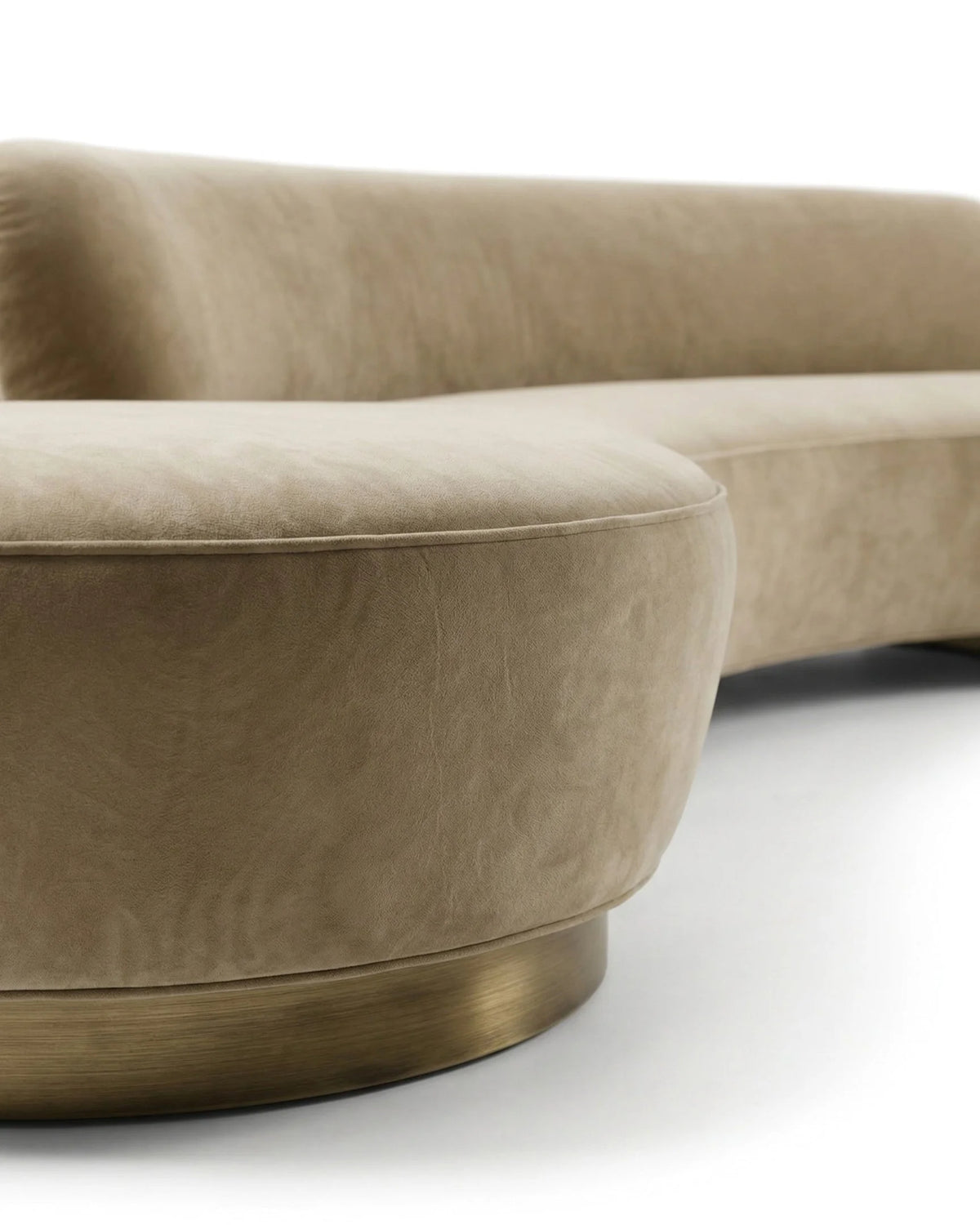 Serein curve™ three-seater sofa | asymmetric form - 3 seaters serpentine sofa-inspired | madorne