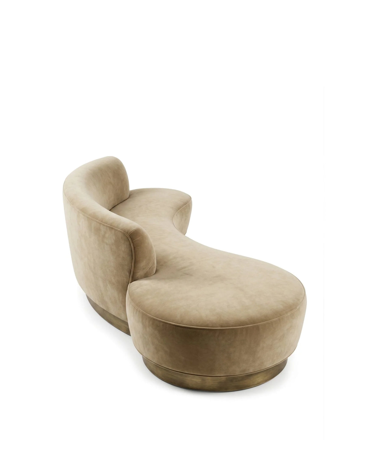 Serein curve™ three-seater sofa | asymmetric form - 3 seaters serpentine sofa-inspired | madorne