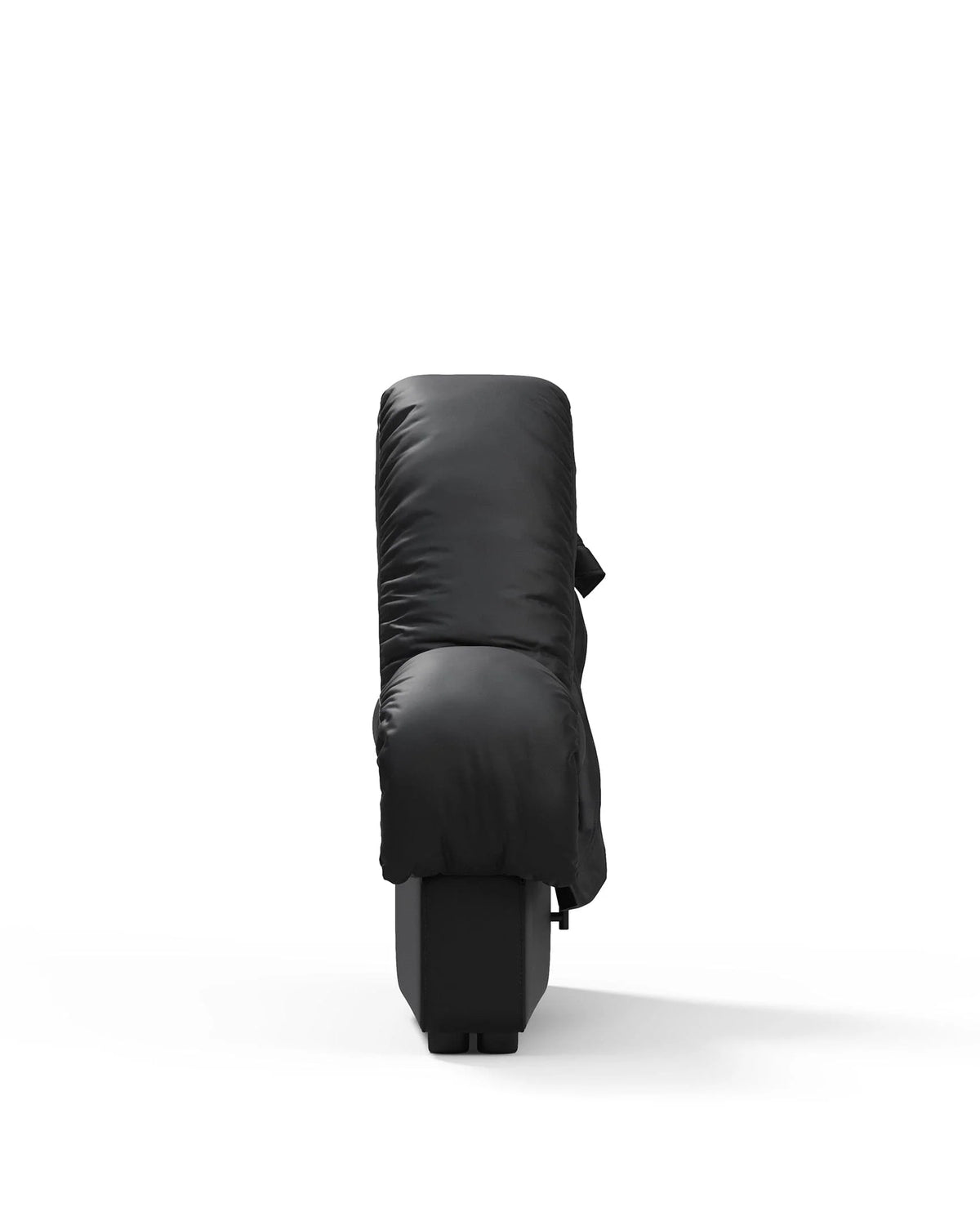 Serpent 72™ left-end module | curved sectional - black vegan leather - modules 72 | modular sofa element | madorne
