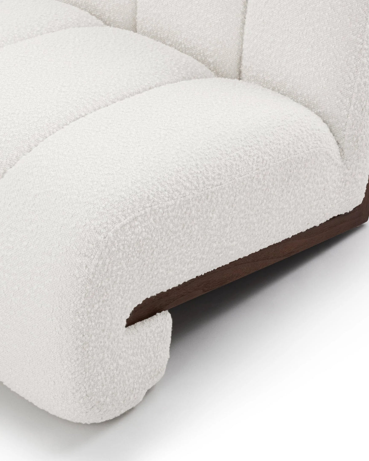 Siena arc™ lounge chair | polyester boucle - chairs arc inspired by toe | madorne