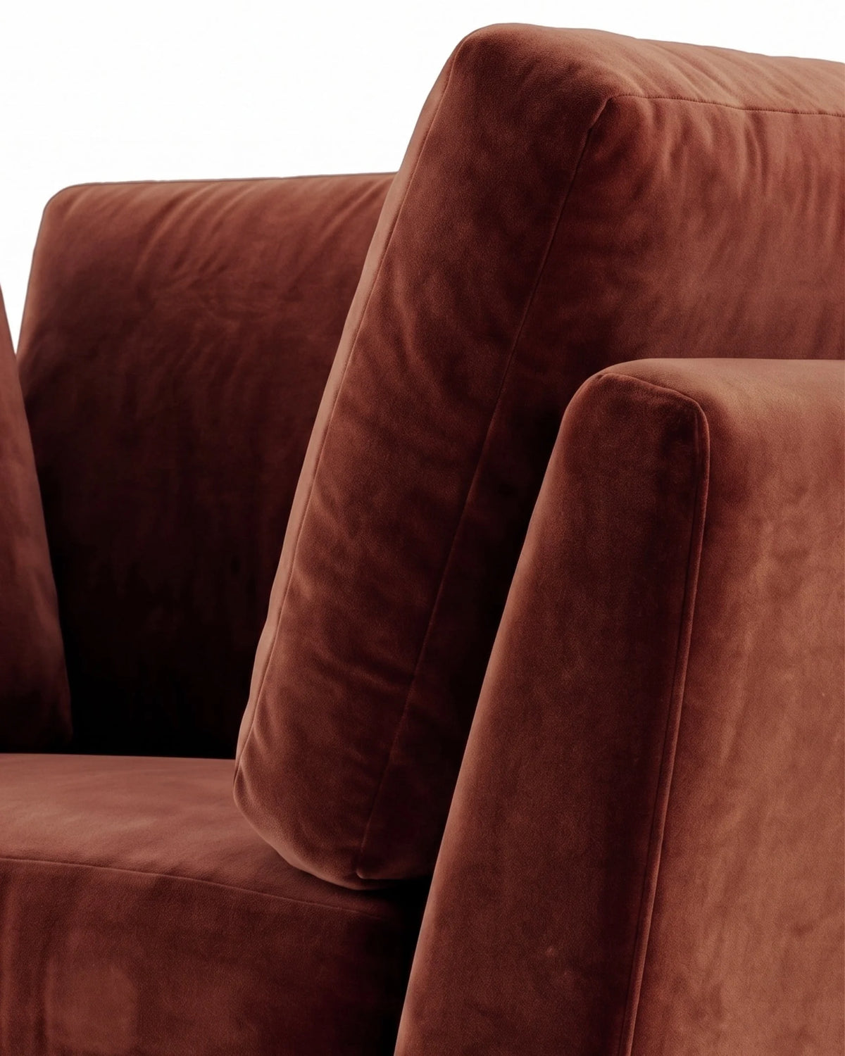Siena Wrap™ Armchair | Russet Velvet