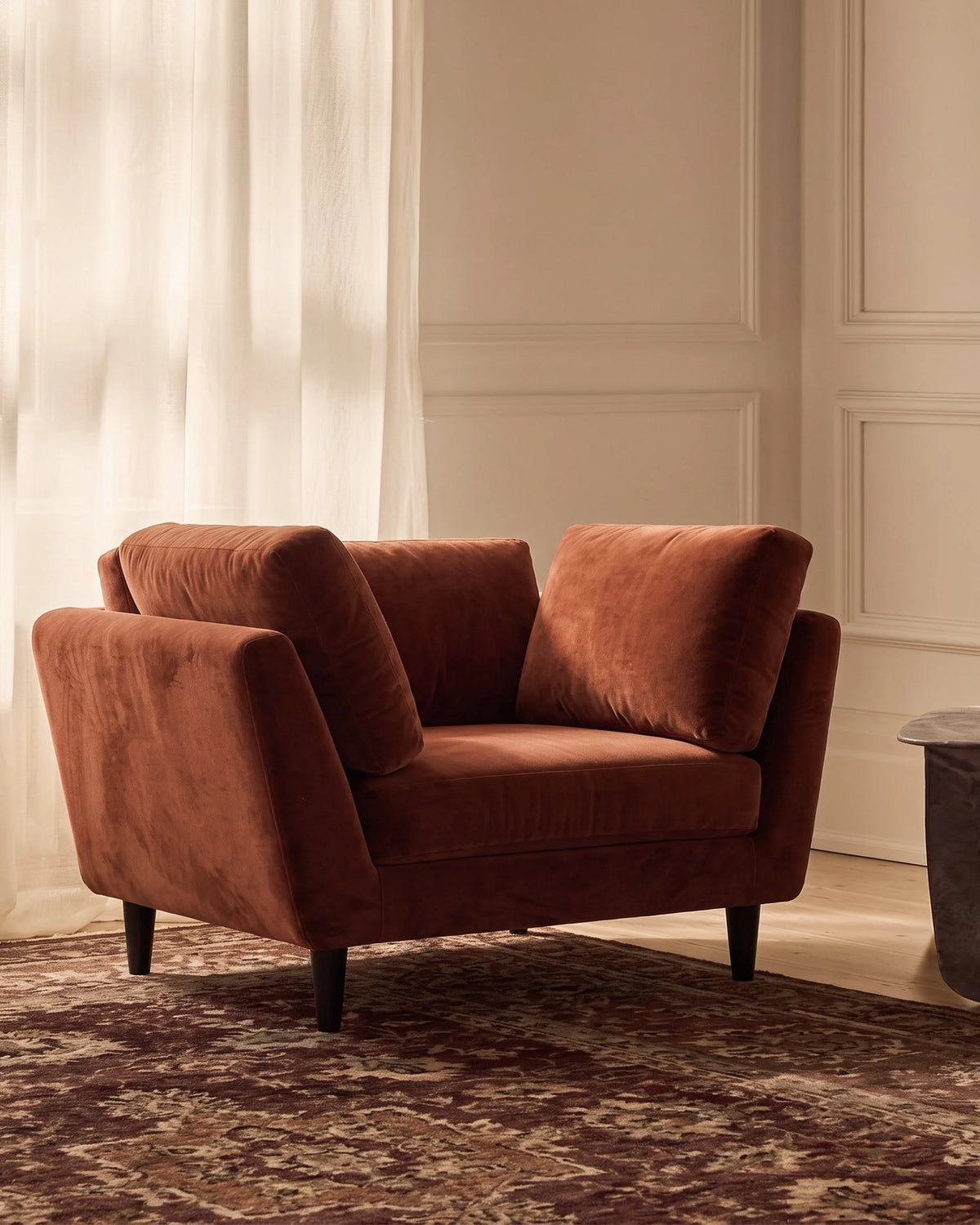 Siena Wrap™ Armchair | Russet Velvet