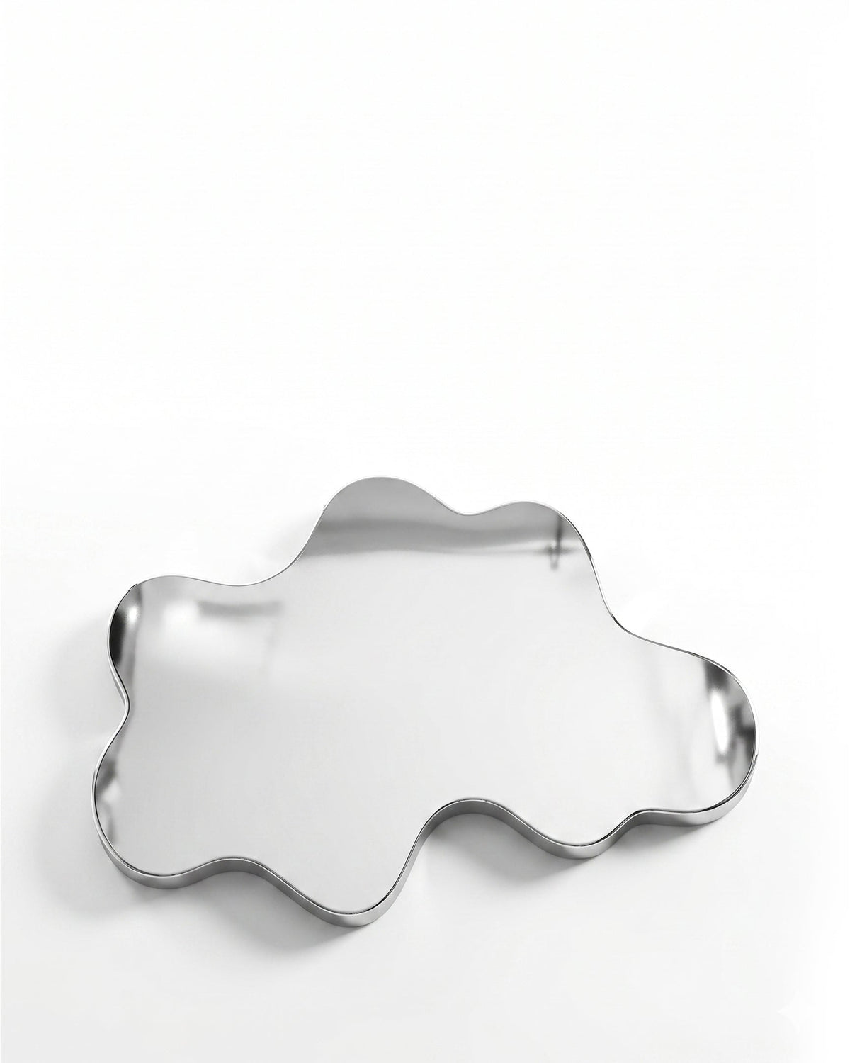 Skya™ Sculptural Table | Mirror Chrome