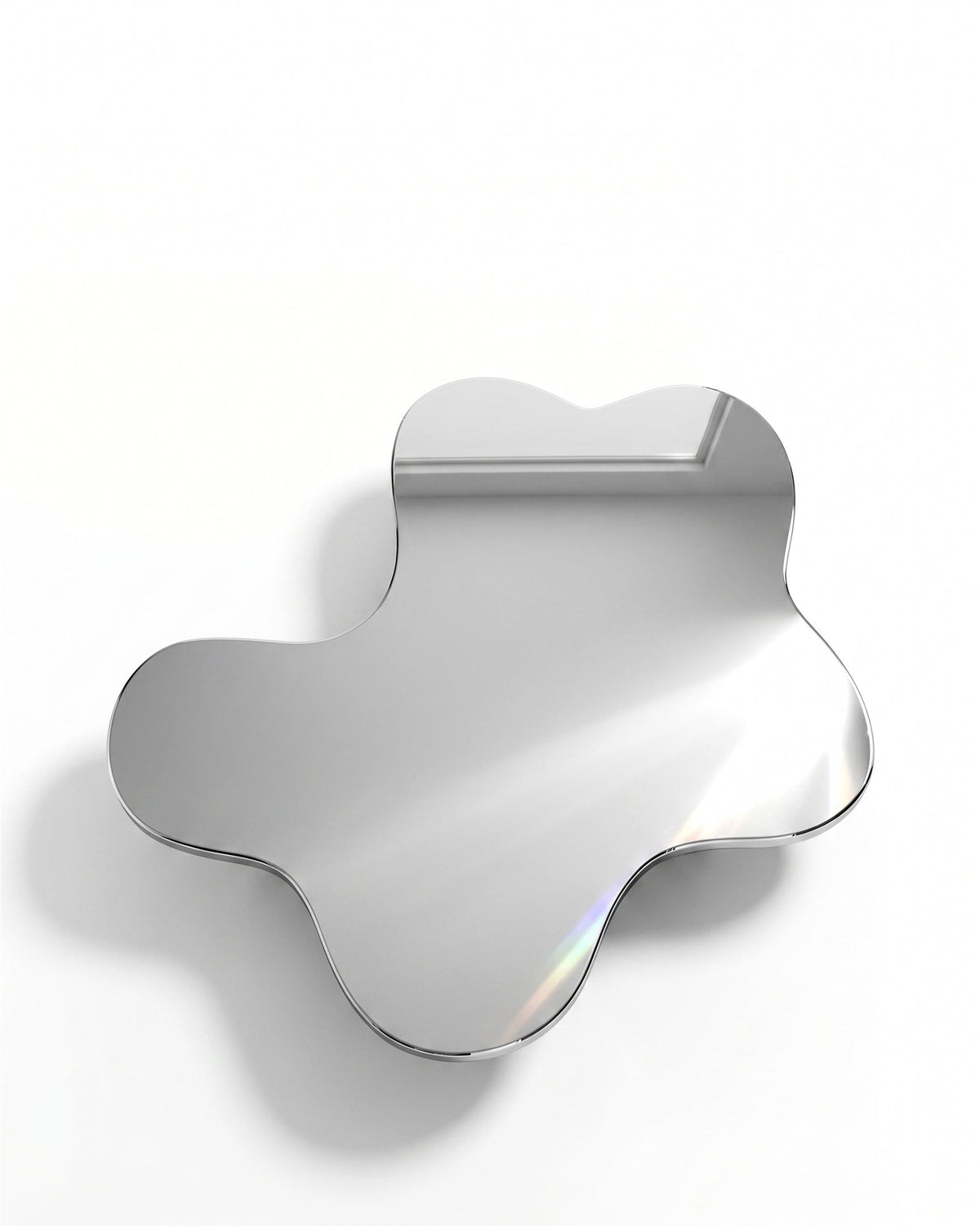 Skya™ Sculptural Table | Mirror Chrome