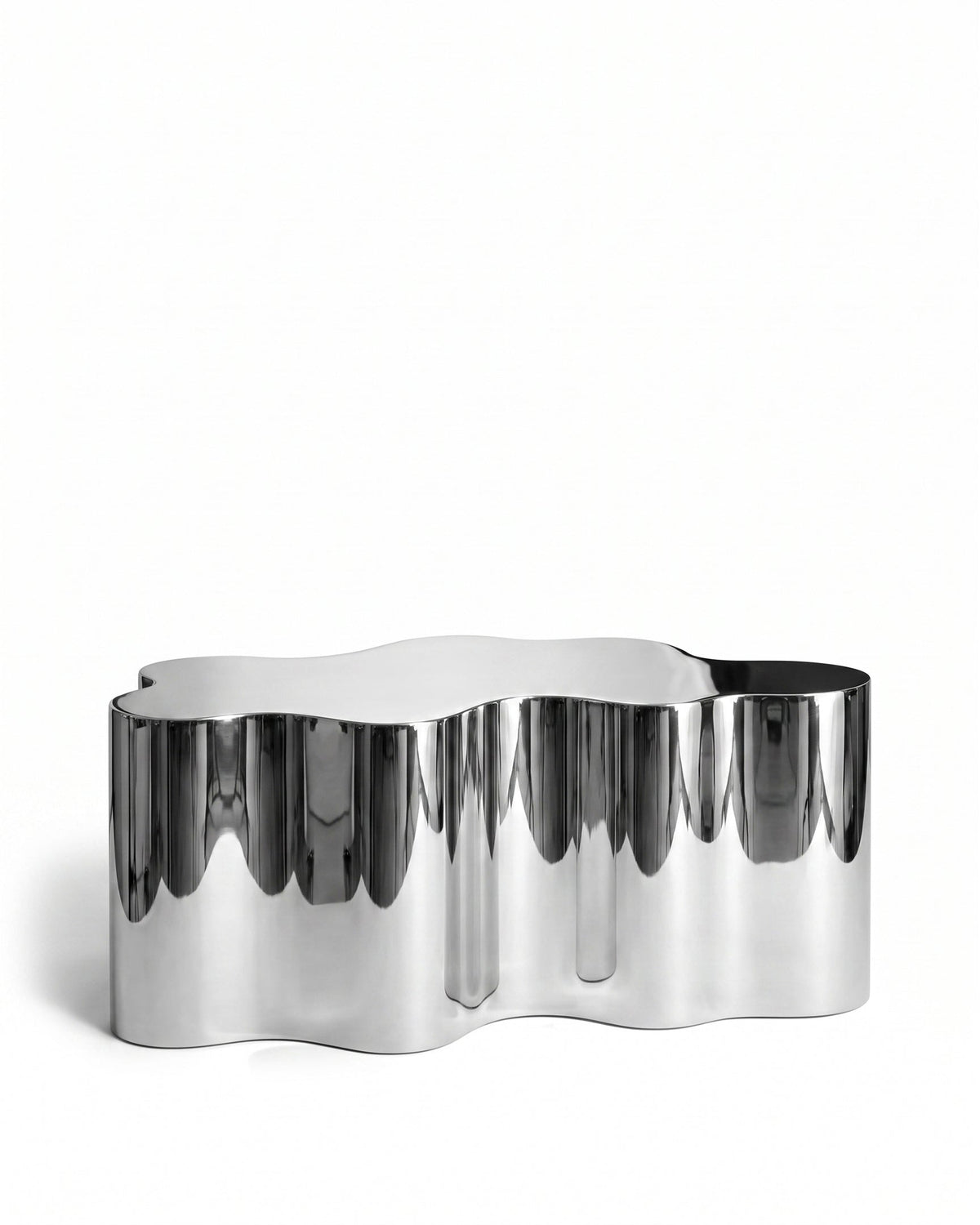 Skya™ Sculptural Table | Mirror Chrome