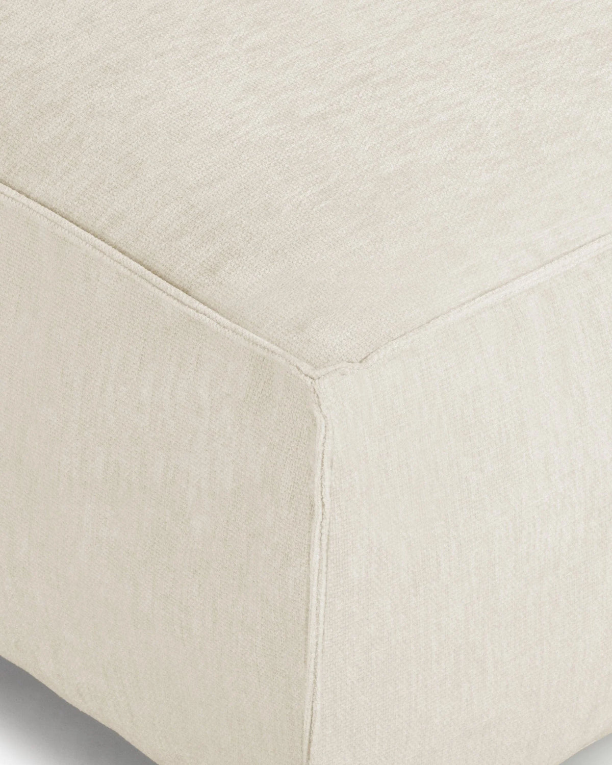 Softscape 08™ sectional module extra large seat | chenille - ivory / xxl - modules 08 | design...