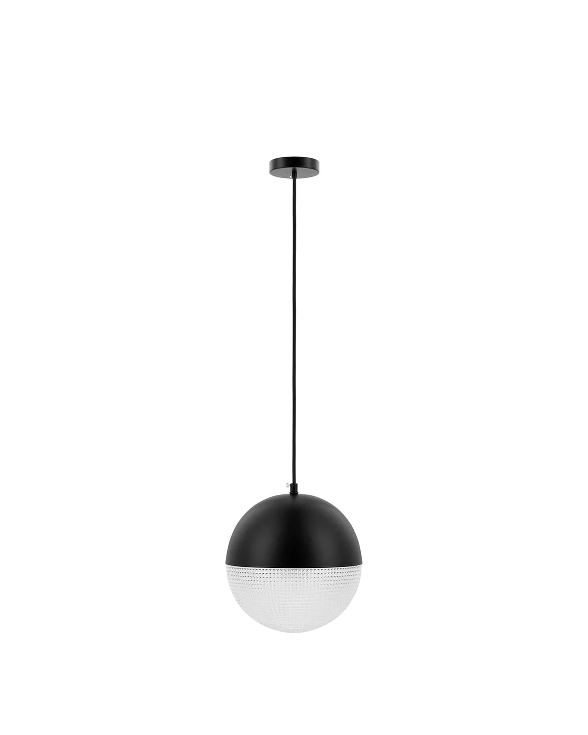 Sol facet™ pendant | glass and black metal - lighting lens flair pendant-inspired | madorne