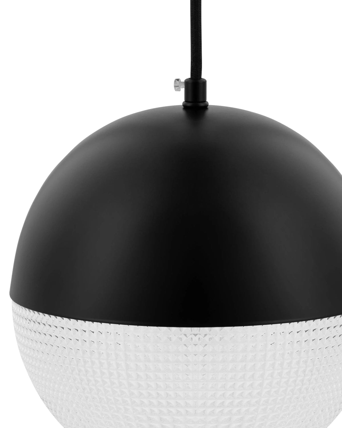 Sol facet™ pendant | glass and black metal - lighting lens flair pendant-inspired | madorne
