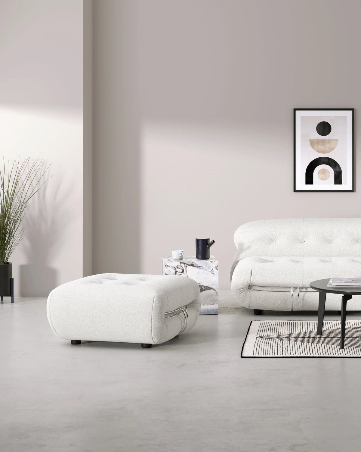 Soria 69™ ottoman | sculptural upholstery - stools & ottomans 69 | designer | madorne