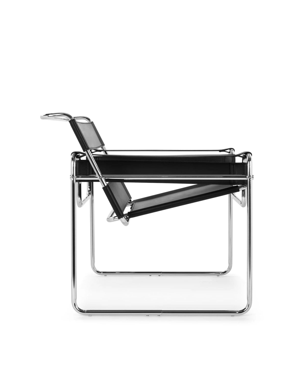Stana™ chair | midnight black premium leather - dining chairs wassily chair-inspired | madorne
