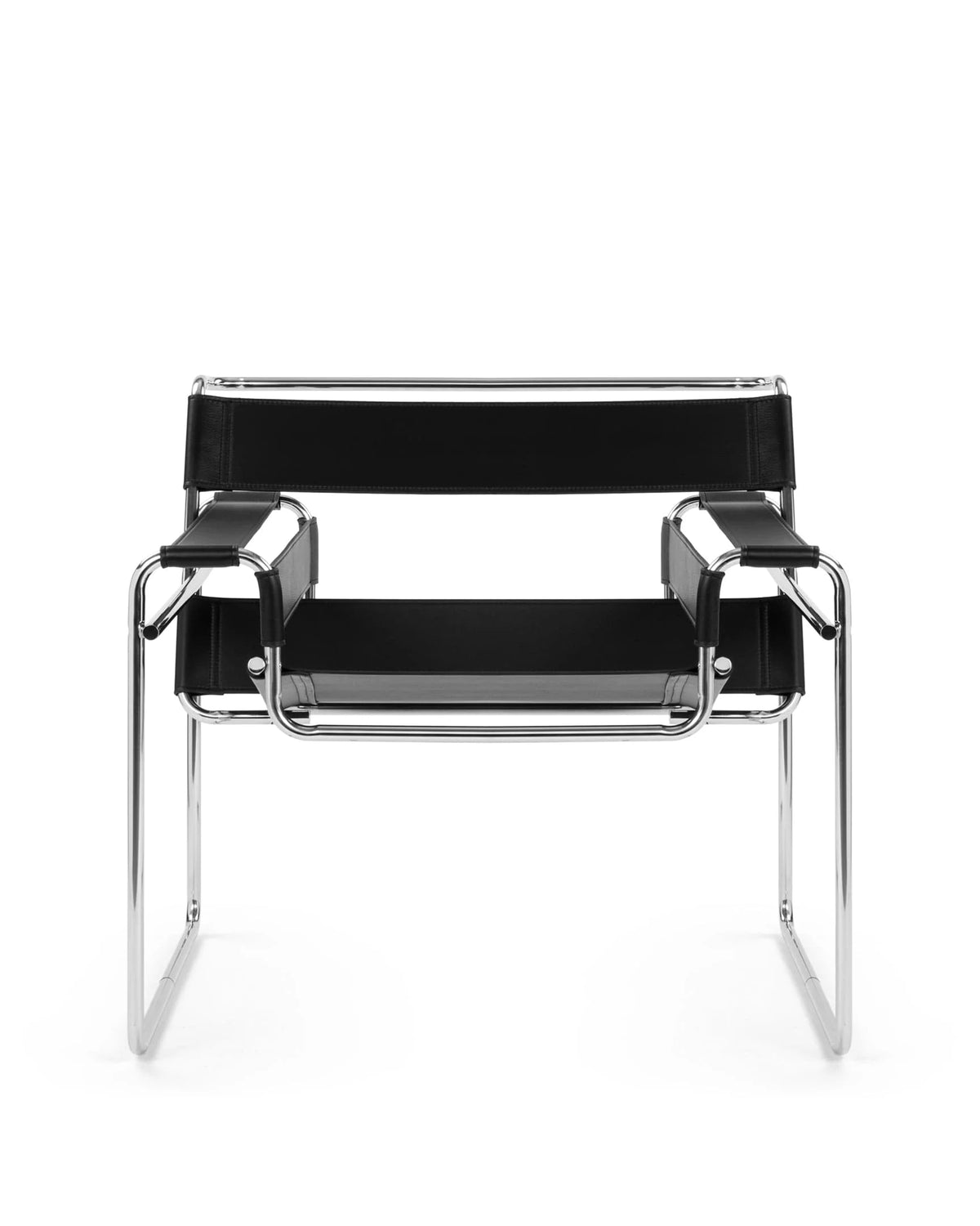 Stana™ chair | midnight black premium leather - dining chairs wassily chair-inspired | madorne