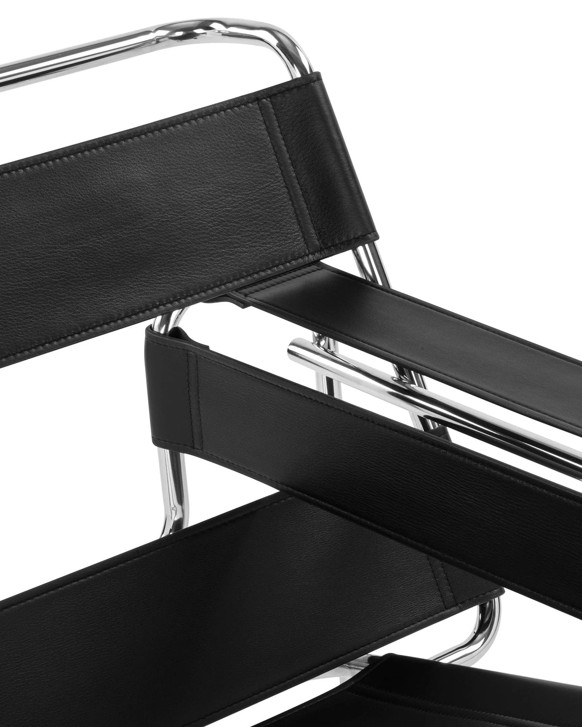 Stana™ chair | midnight black premium leather - dining chairs wassily chair-inspired | madorne