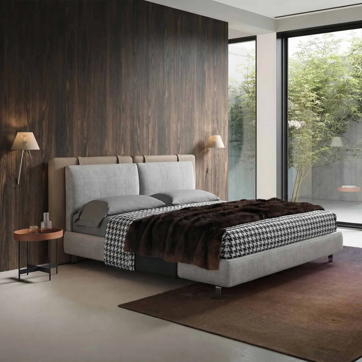 Talin 11 Saddle-Leather Bed Frame – detail view 2