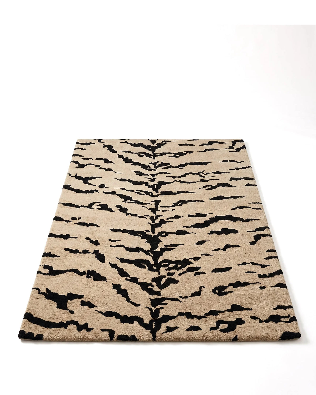 Tigris™ Wool Rug | Sand and Black