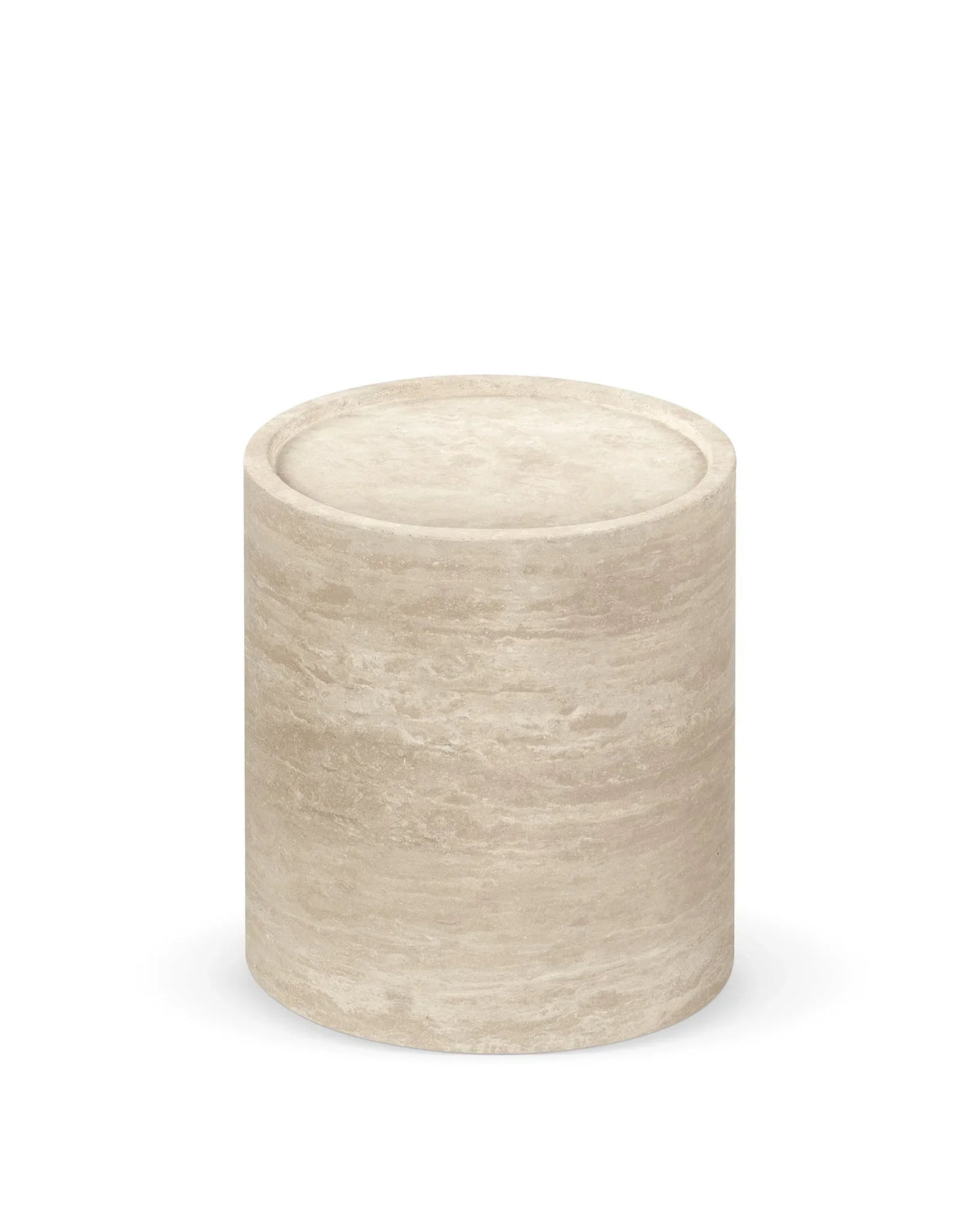 Torena™ side table | travertine - tables torena | modern | madorne