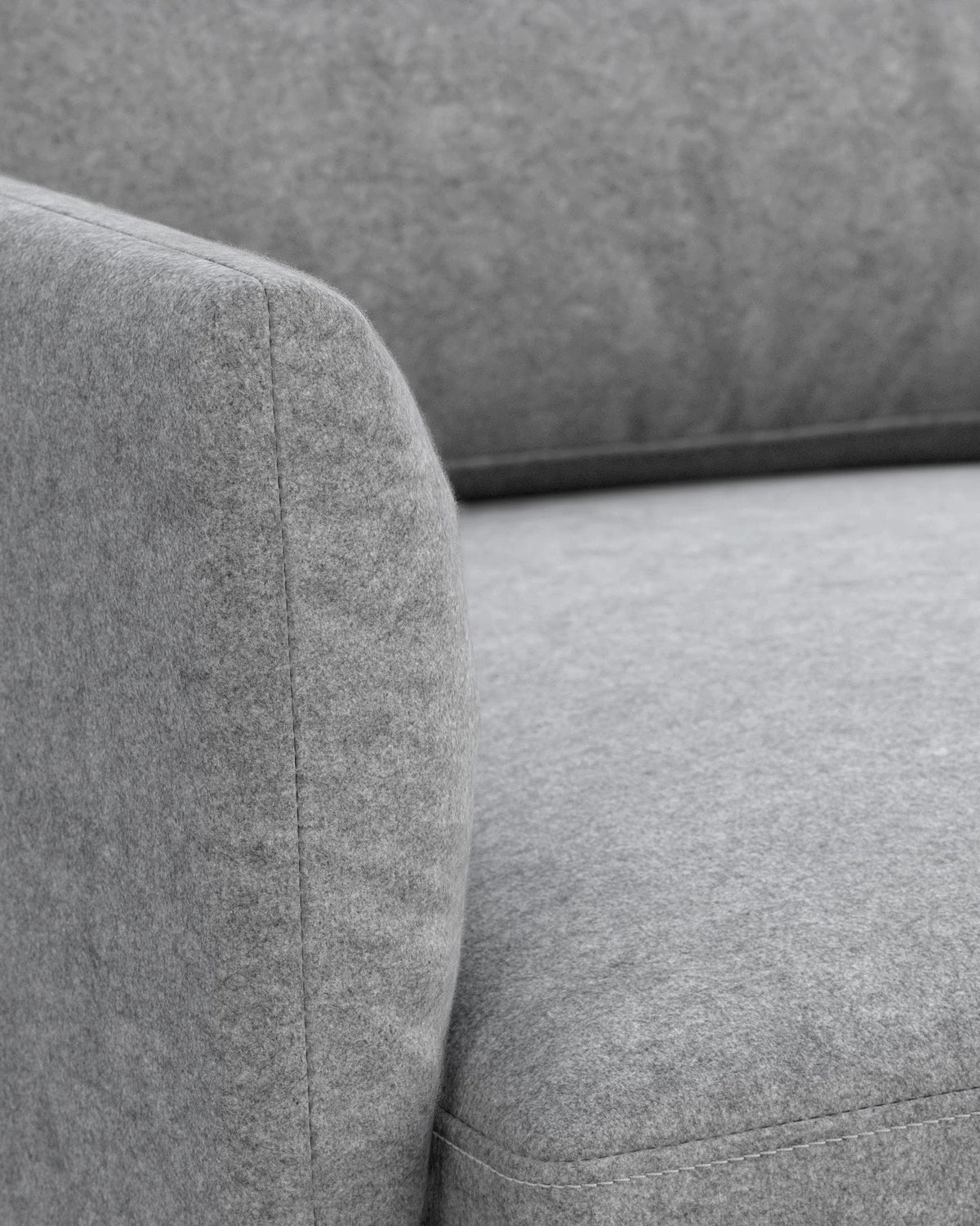 Torika™ two seater sofa | danish cashmere wool - light gray / 2 seaters outline sofa-inspired | madorne