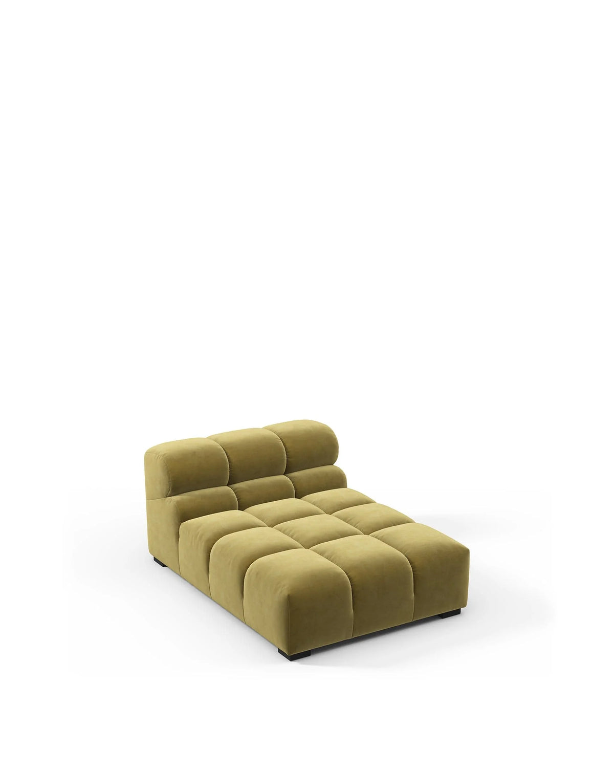 Tuft 05™ armless chaise | channel tufting - modules 05 | designer modular sofa element | madorne