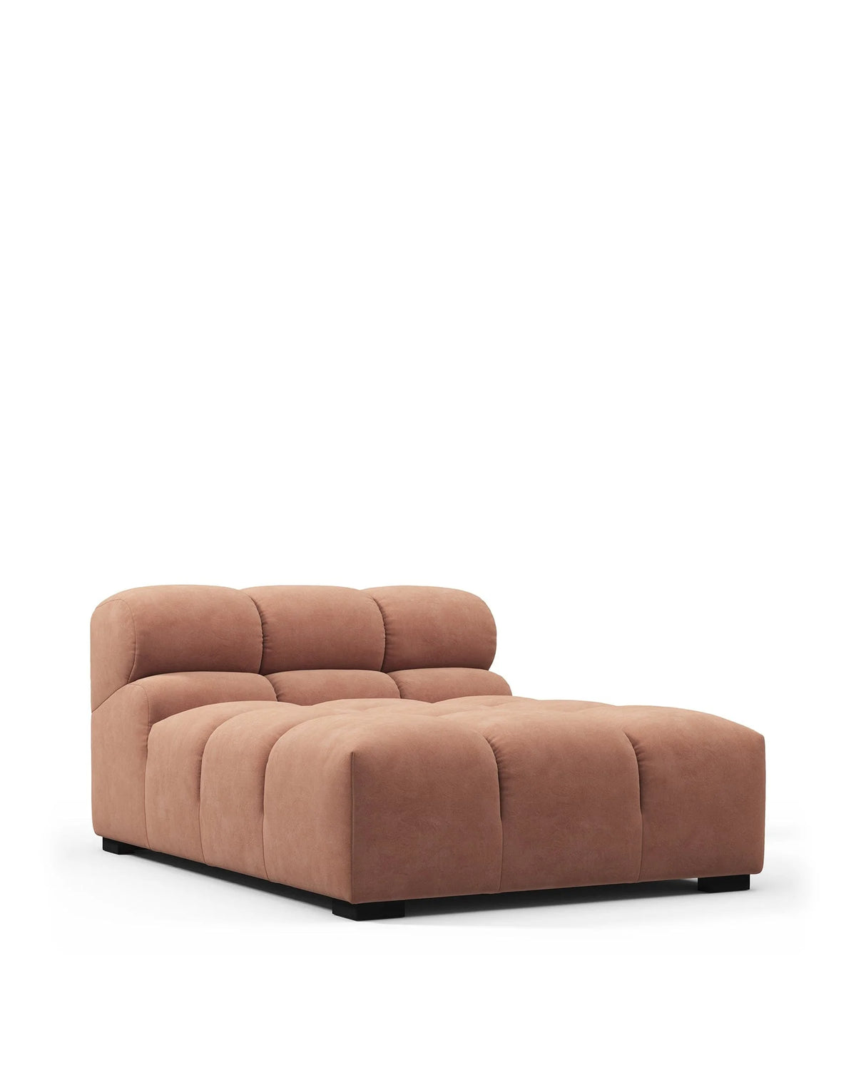 Tuft 05™ armless chaise | channel tufting - modules 05 | designer modular sofa element | madorne