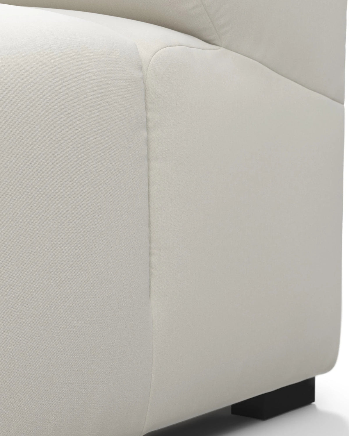 Tuft 05™ module deep right arm | oatmeal brushed weave - modules 05 | modular sofa element | madorne