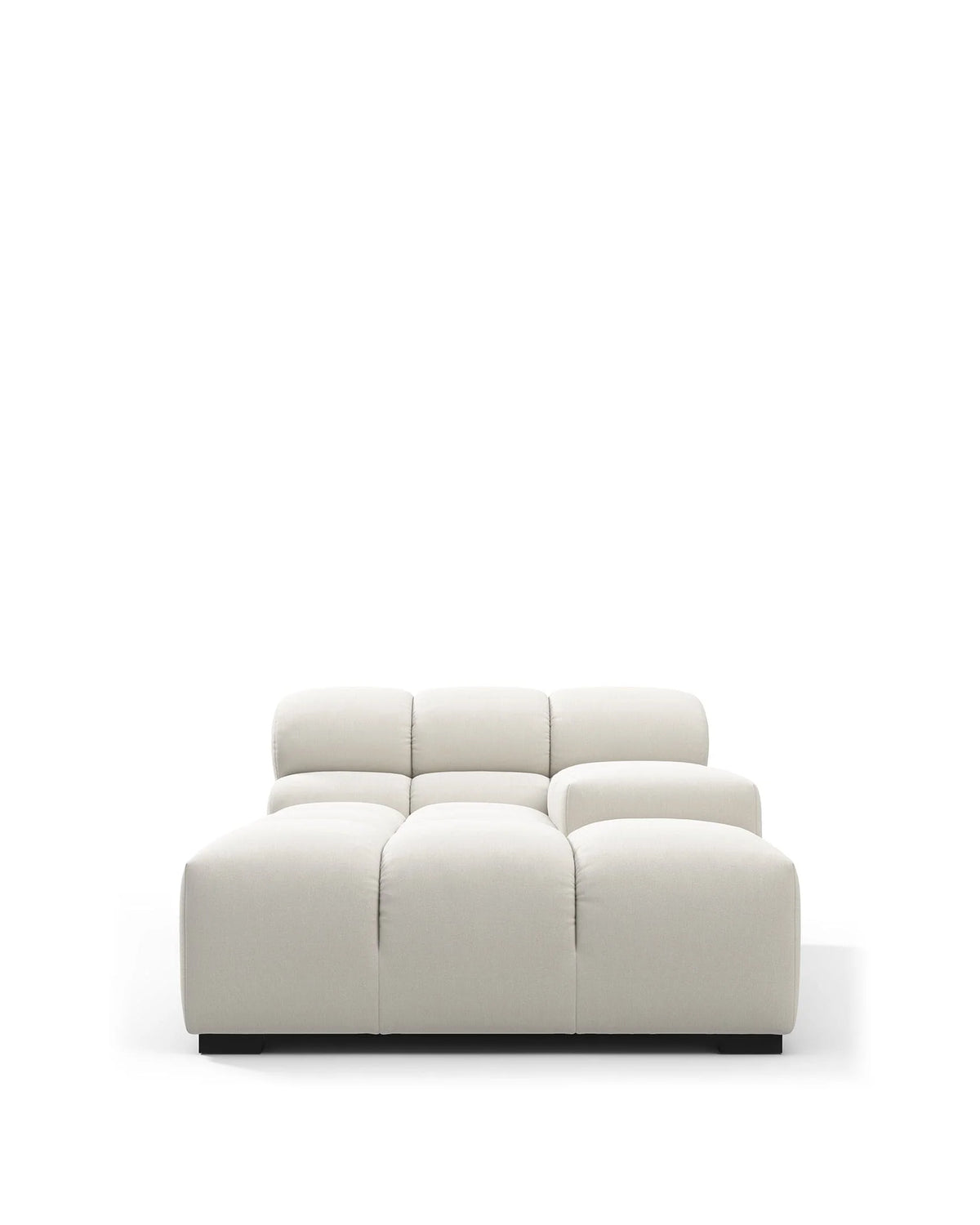 Tuft 05™ module deep right arm | oatmeal brushed weave - modules 05 | modular sofa element | madorne