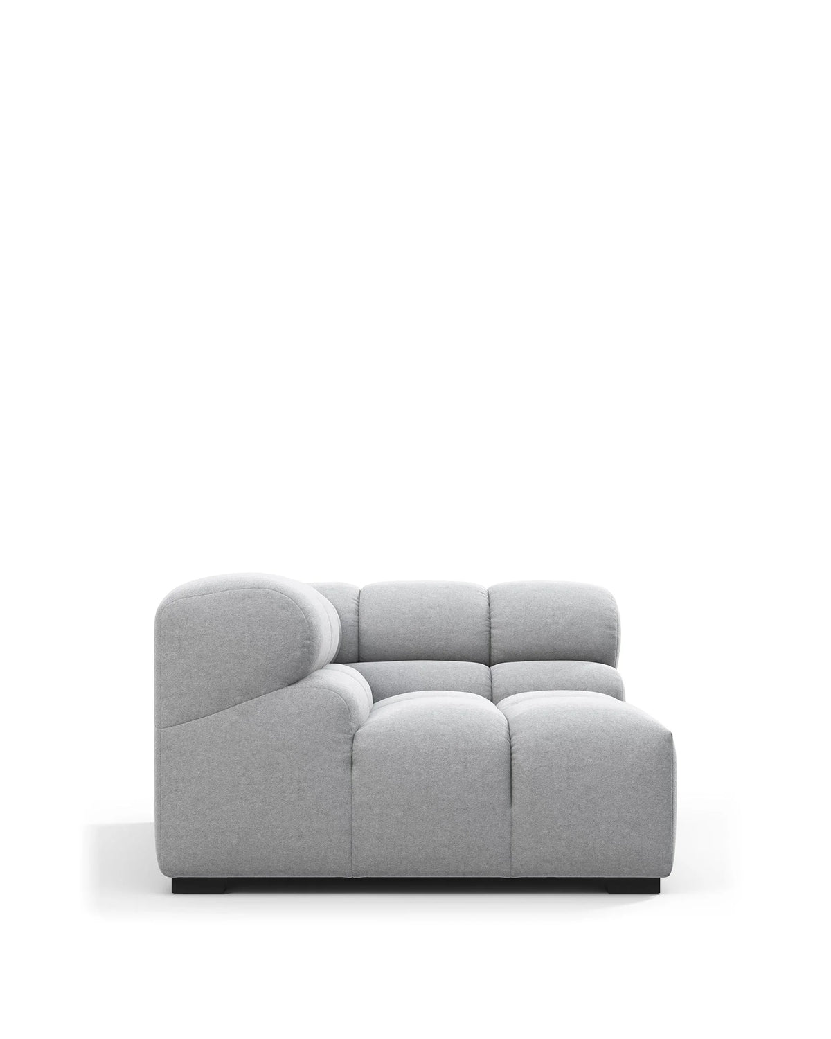 Tuft 05™ module right corner | danish cashmere wool - light gray / modules 05 | modular sofa element | madorne