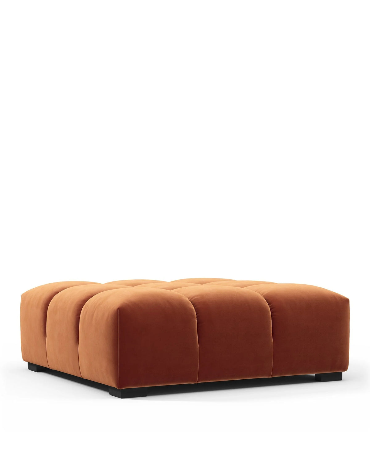 Tuft 05™ ottoman | deep channel tufting - stools & ottomans 05 | sculptural designer | madorne