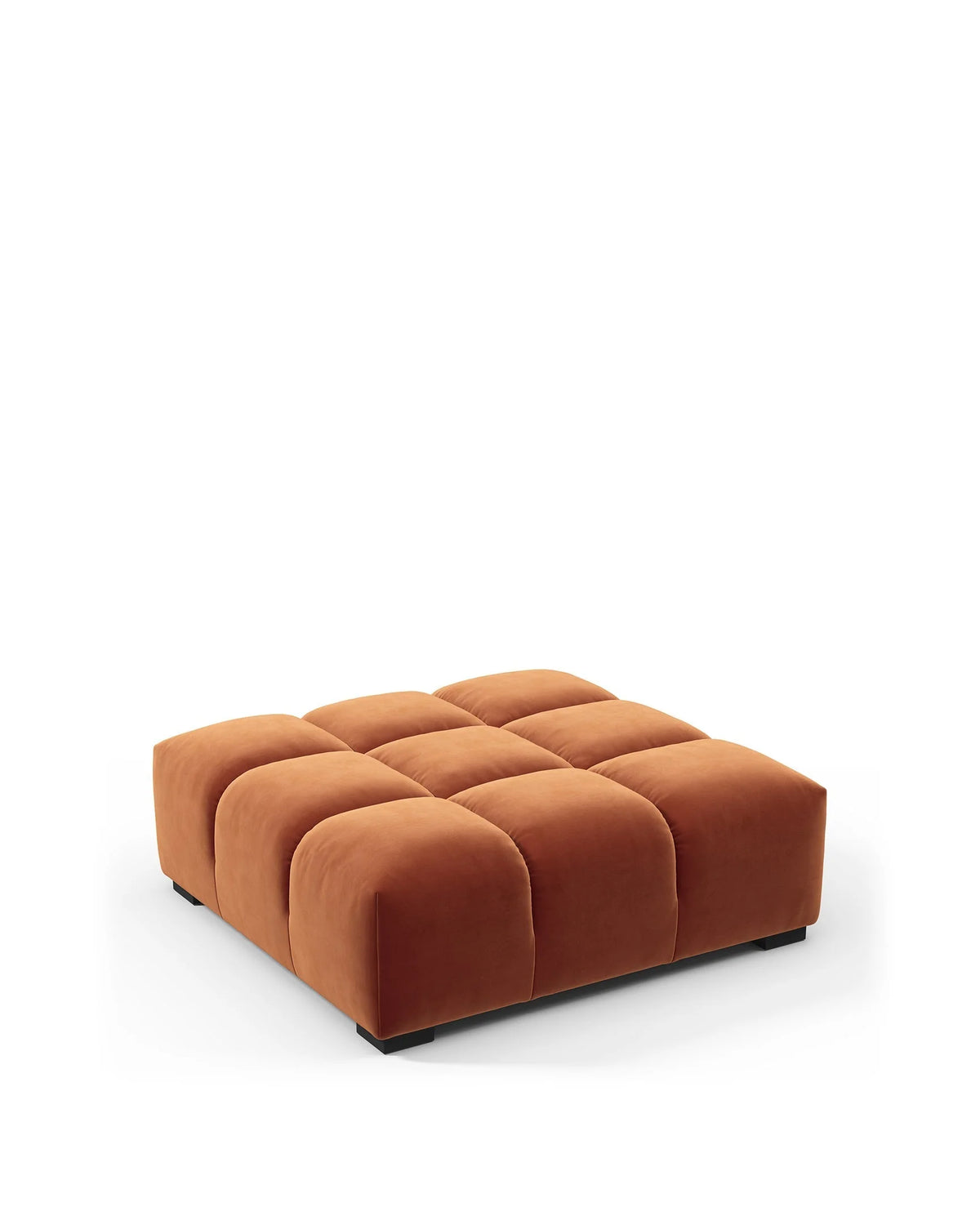 Tuft 05™ ottoman | deep channel tufting - stools & ottomans 05 | sculptural designer | madorne