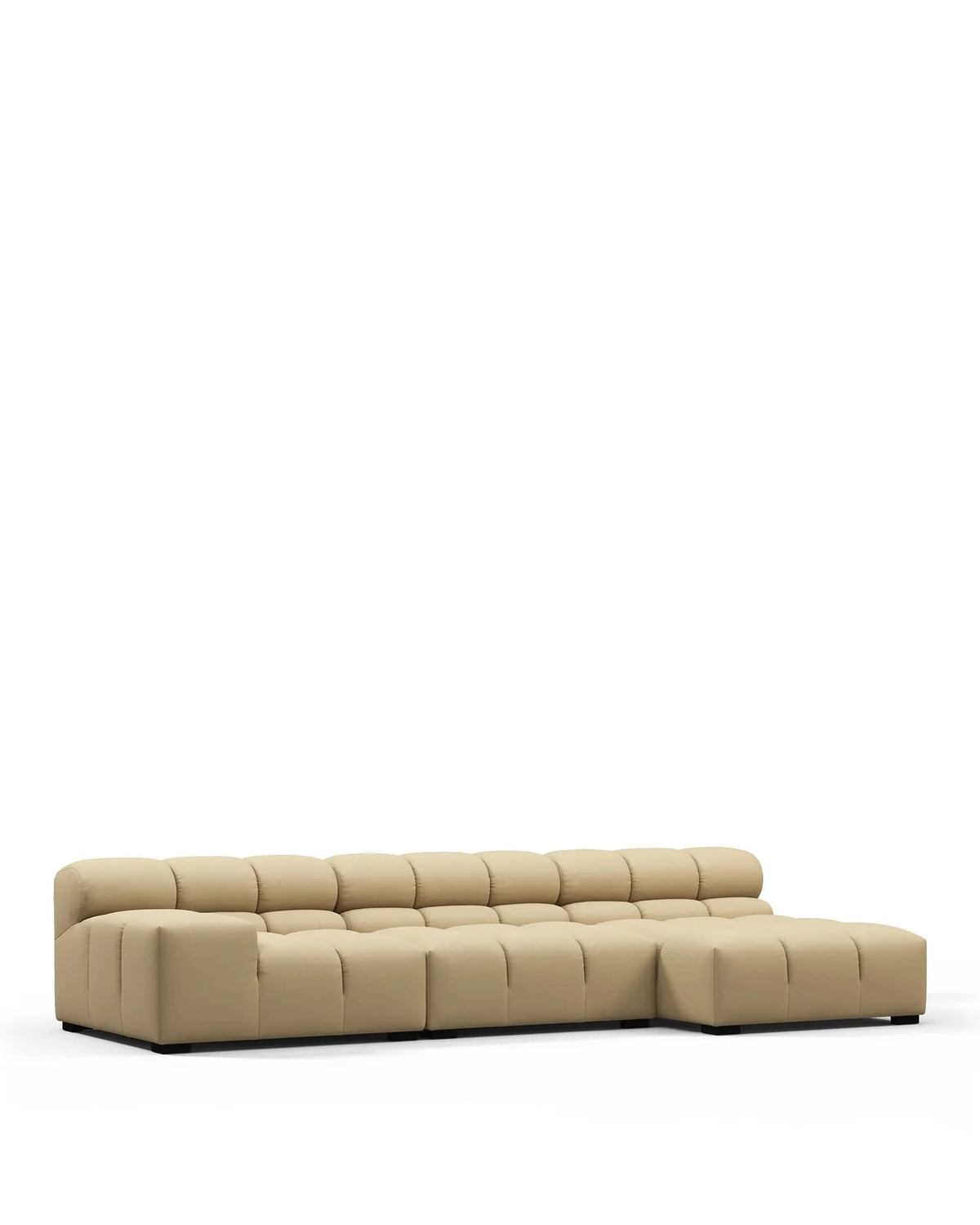 Tuft 05 outdoor™ small right-chaise sectional | latte weave - sectionals outdoor | designer sectio...