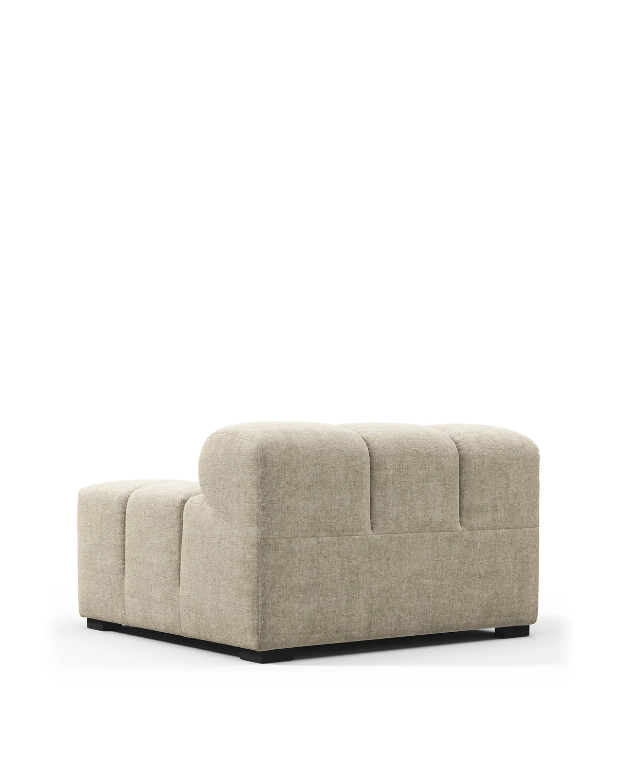 Tuft 05™ right-arm module | channel tufting - modules 05 | modular sofa element | madorne