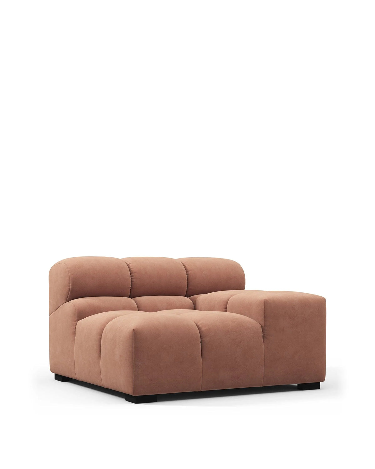Tuft 05™ right-arm module | channel tufting - modules 05 | modular sofa element | madorne