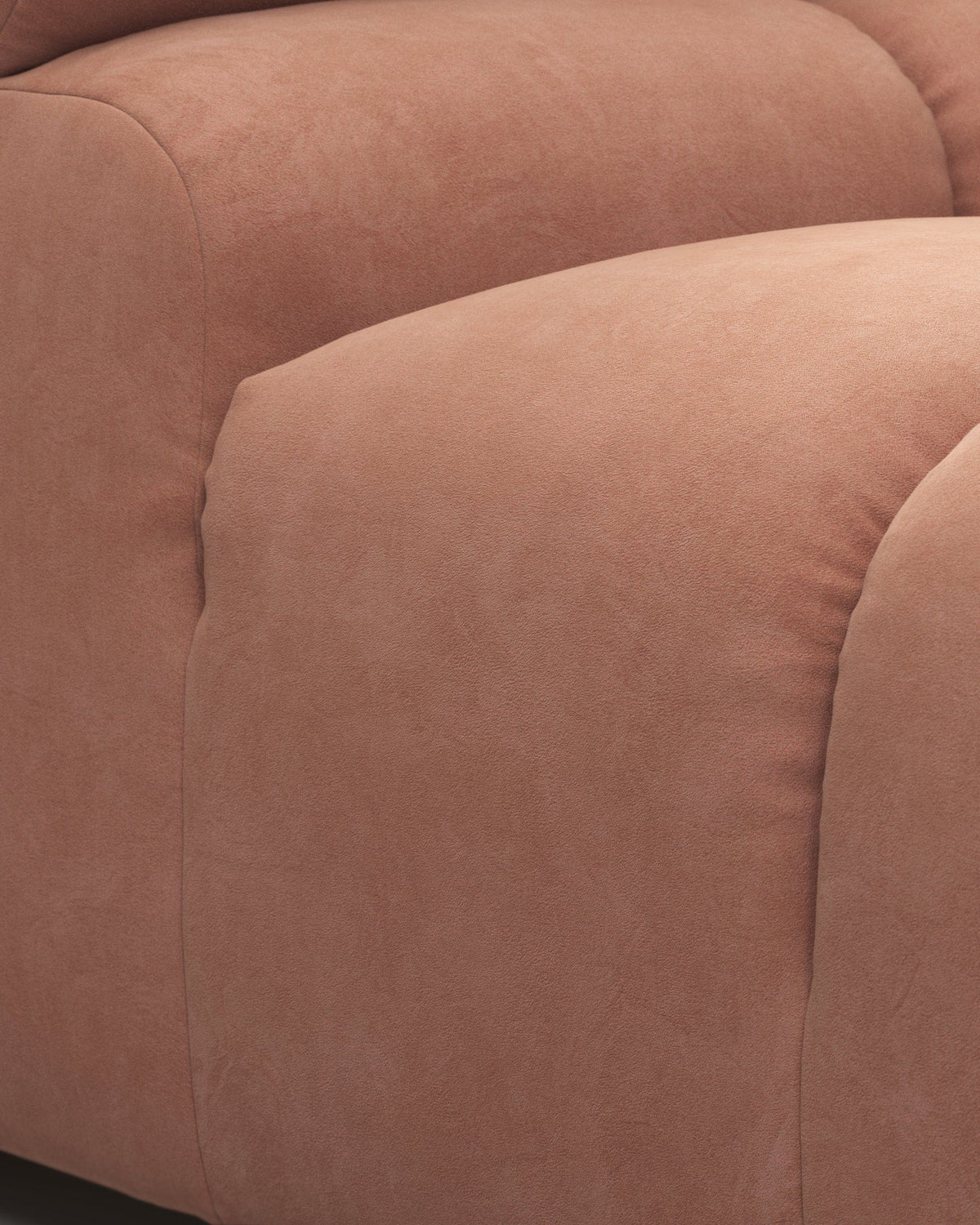 Tuft 05™ small left-chaise sectional | mocha suede - mousse vegan / left chaise - sectionals 05 | sofa | madorne
