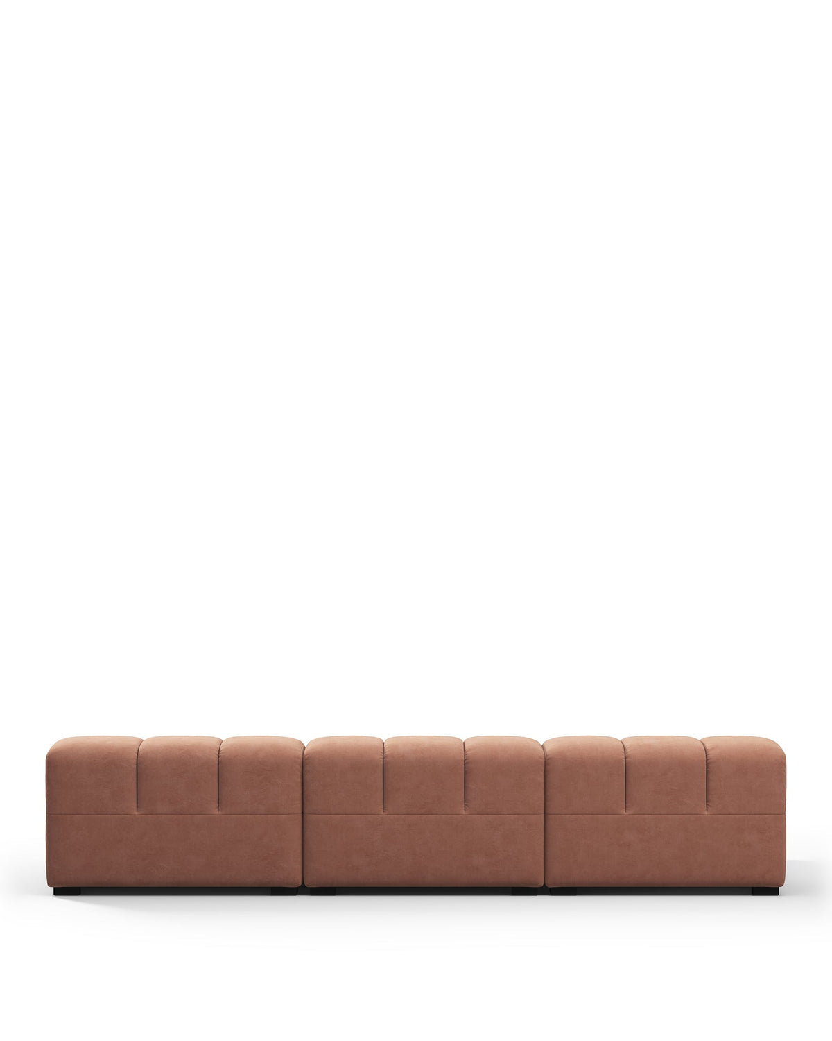 Tuft 05™ small left-chaise sectional | mocha suede - mousse vegan / left chaise - sectionals 05 | sofa | madorne